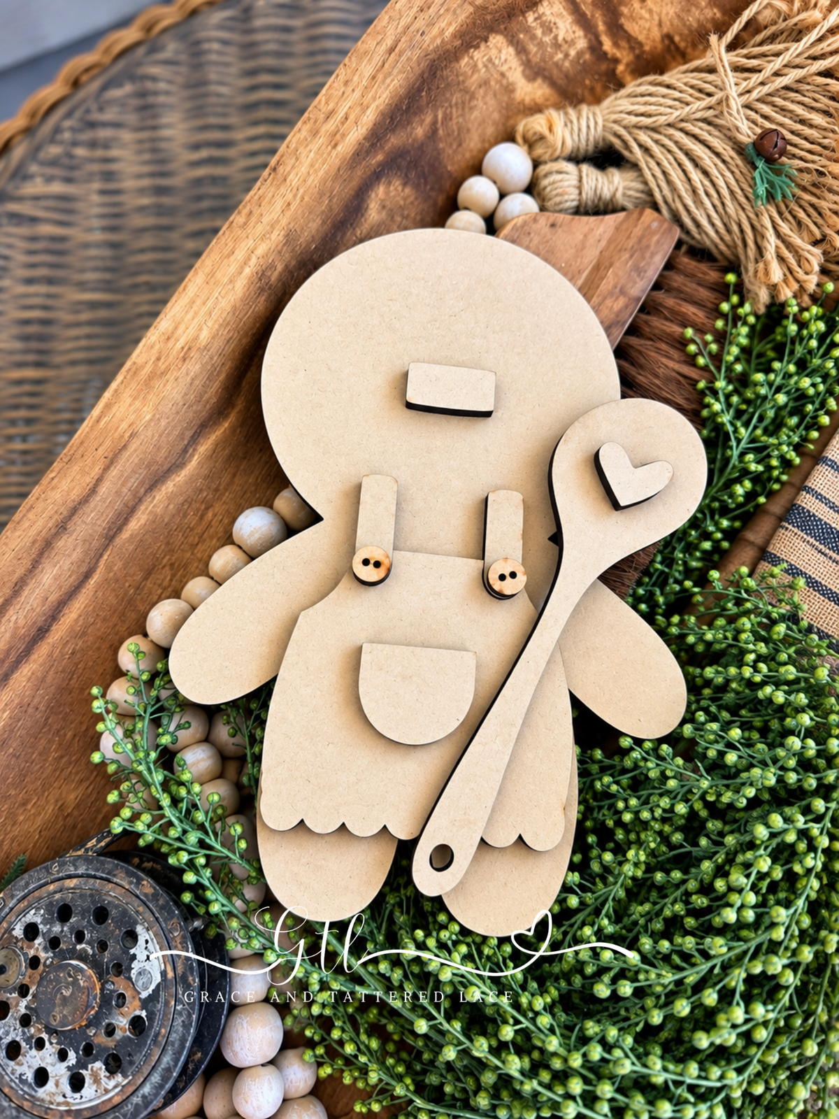 Wonky Gingerbread Baker Girl 772