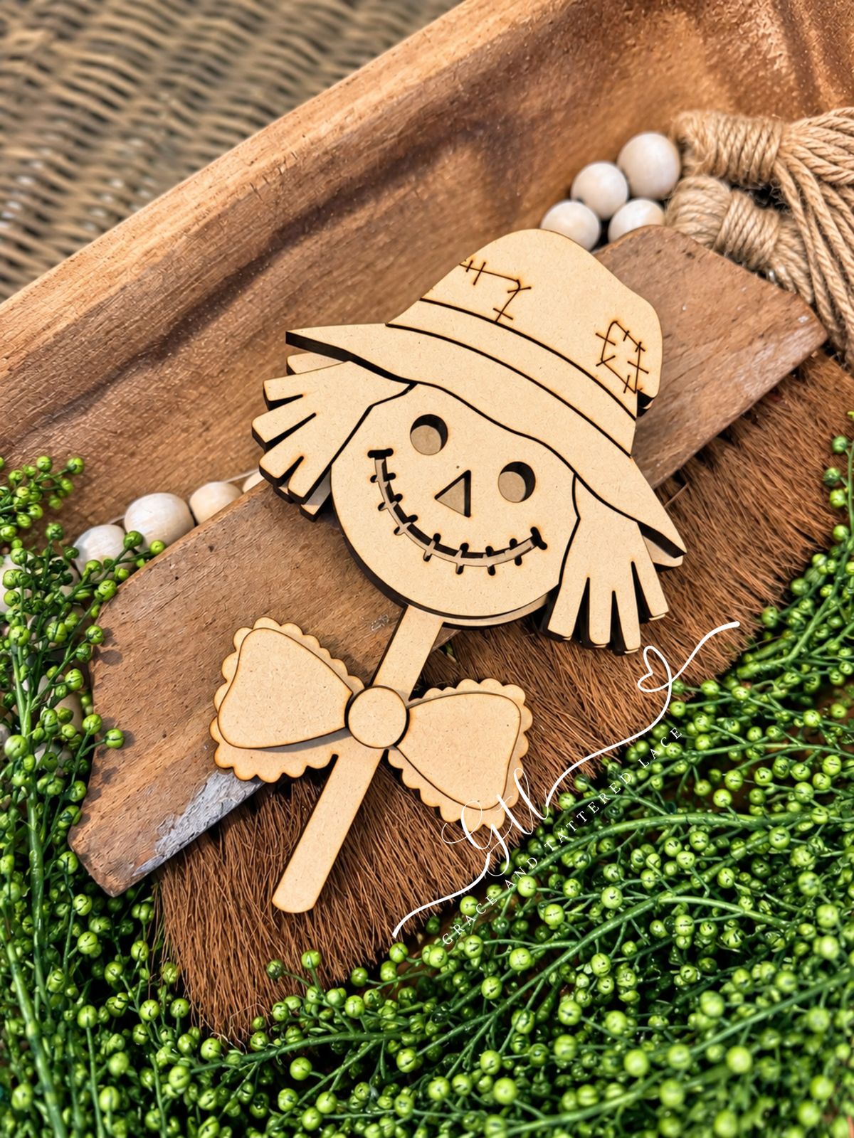 Wonky Scarecrow Lollipop DIY Wood Kit 753