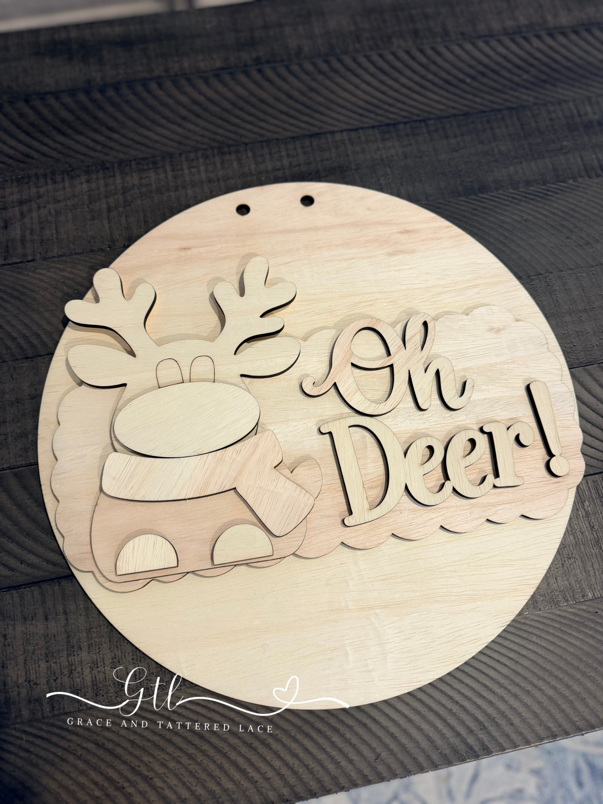 Oh Deer Door Hanger DIY Wood Kit 797