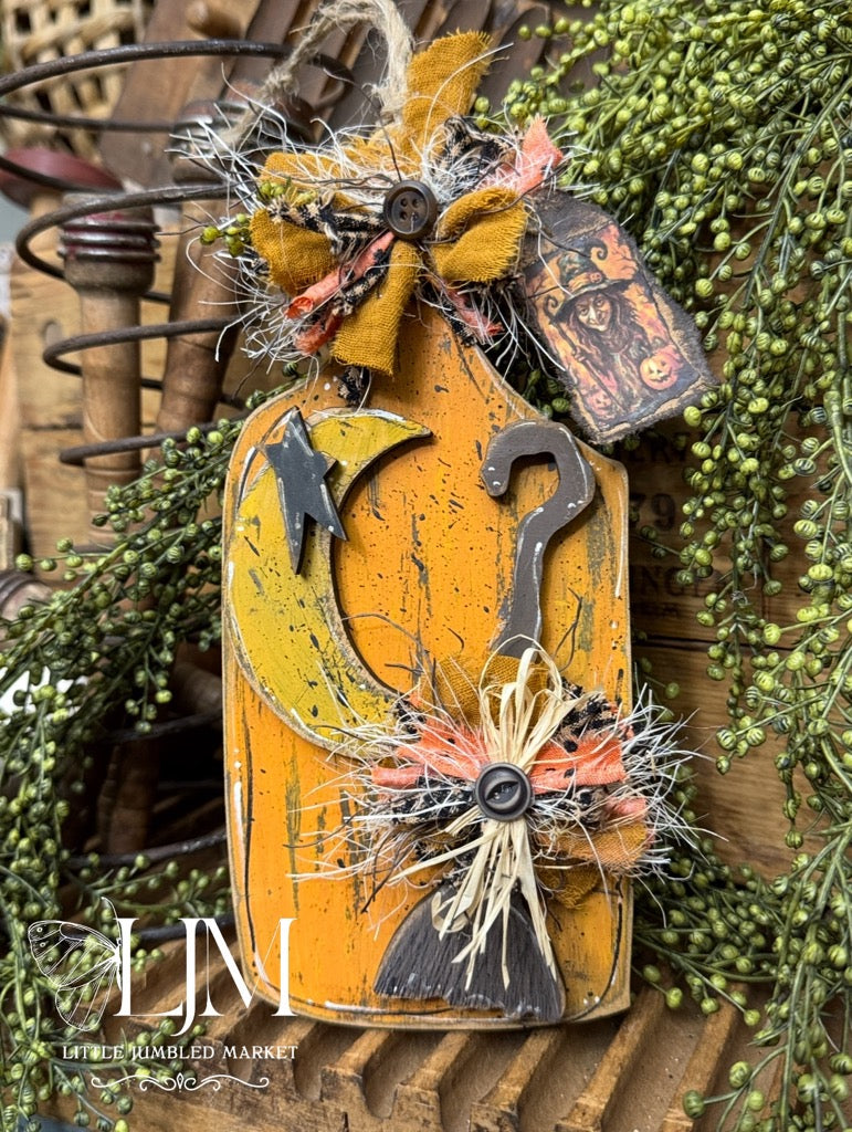 Wonky Broom and Ghost Bread Boards Set #208