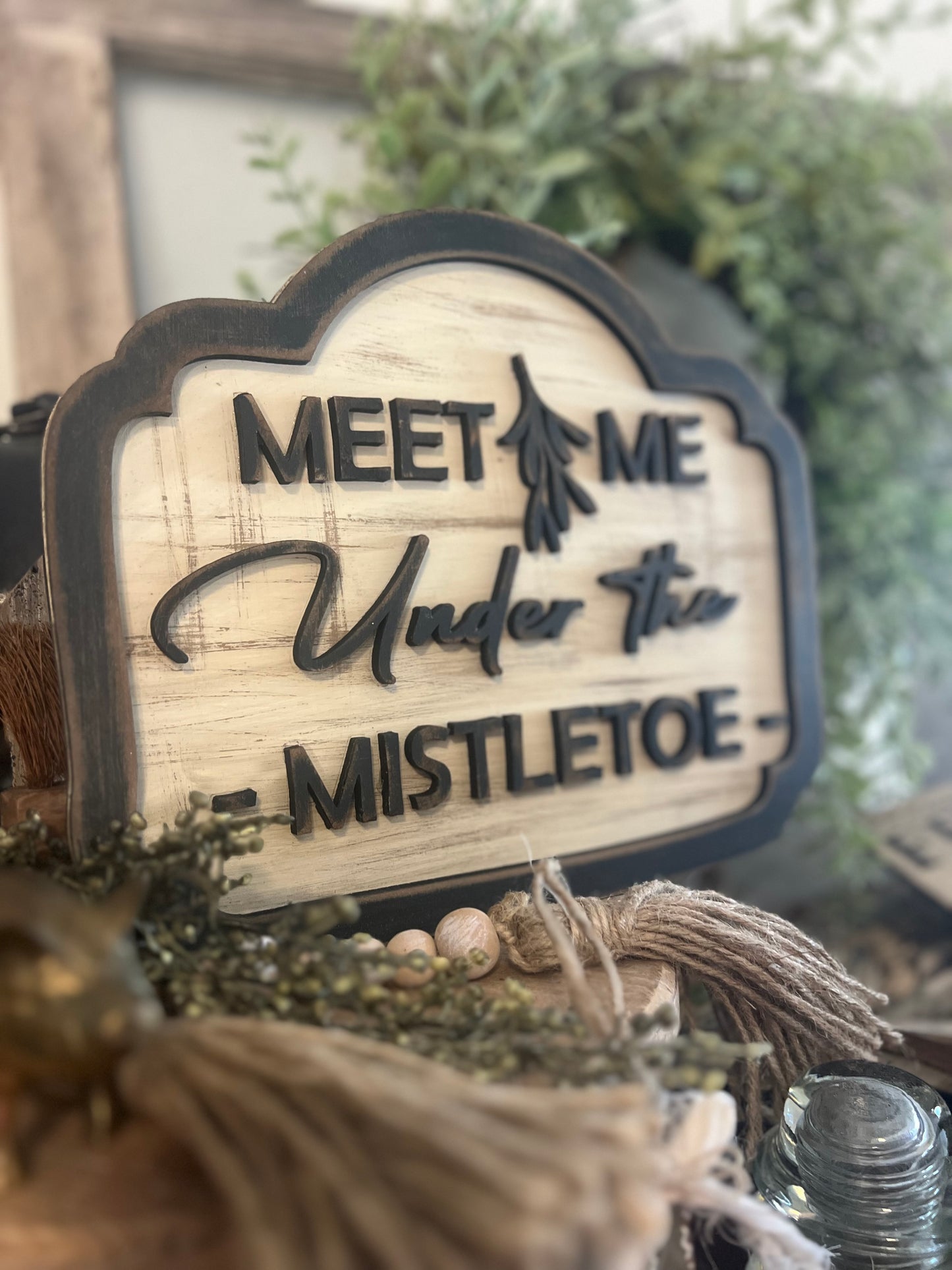 Meet Me Under the Mistletoe DIY Shelf Sitter #283
