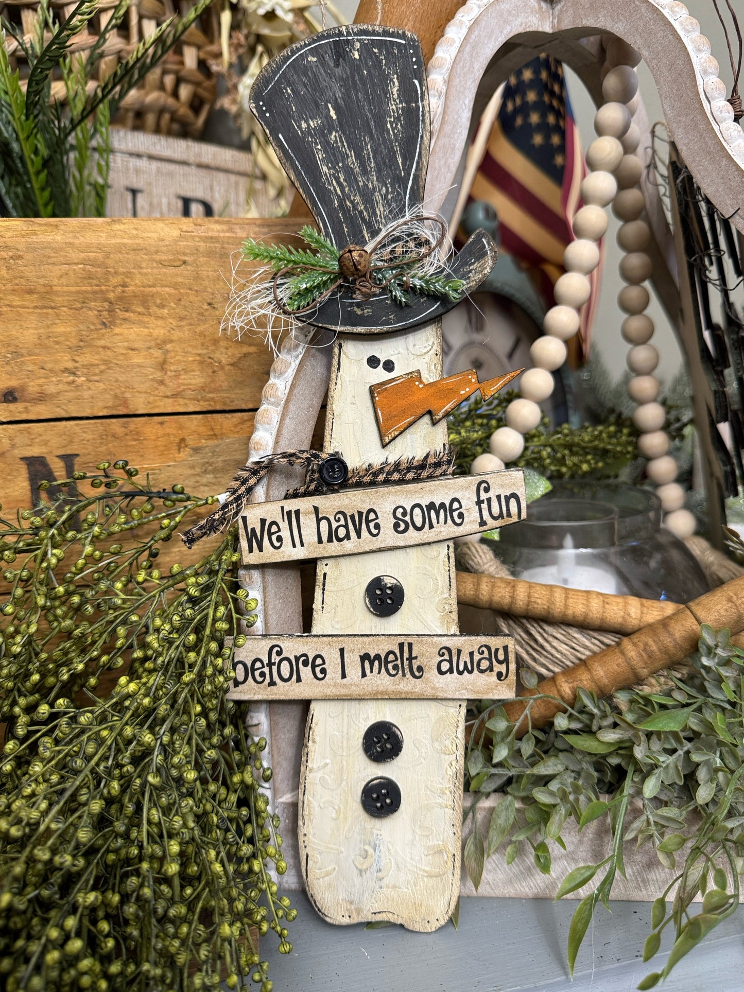 Wonky Snowman (2 pack-9.5”)