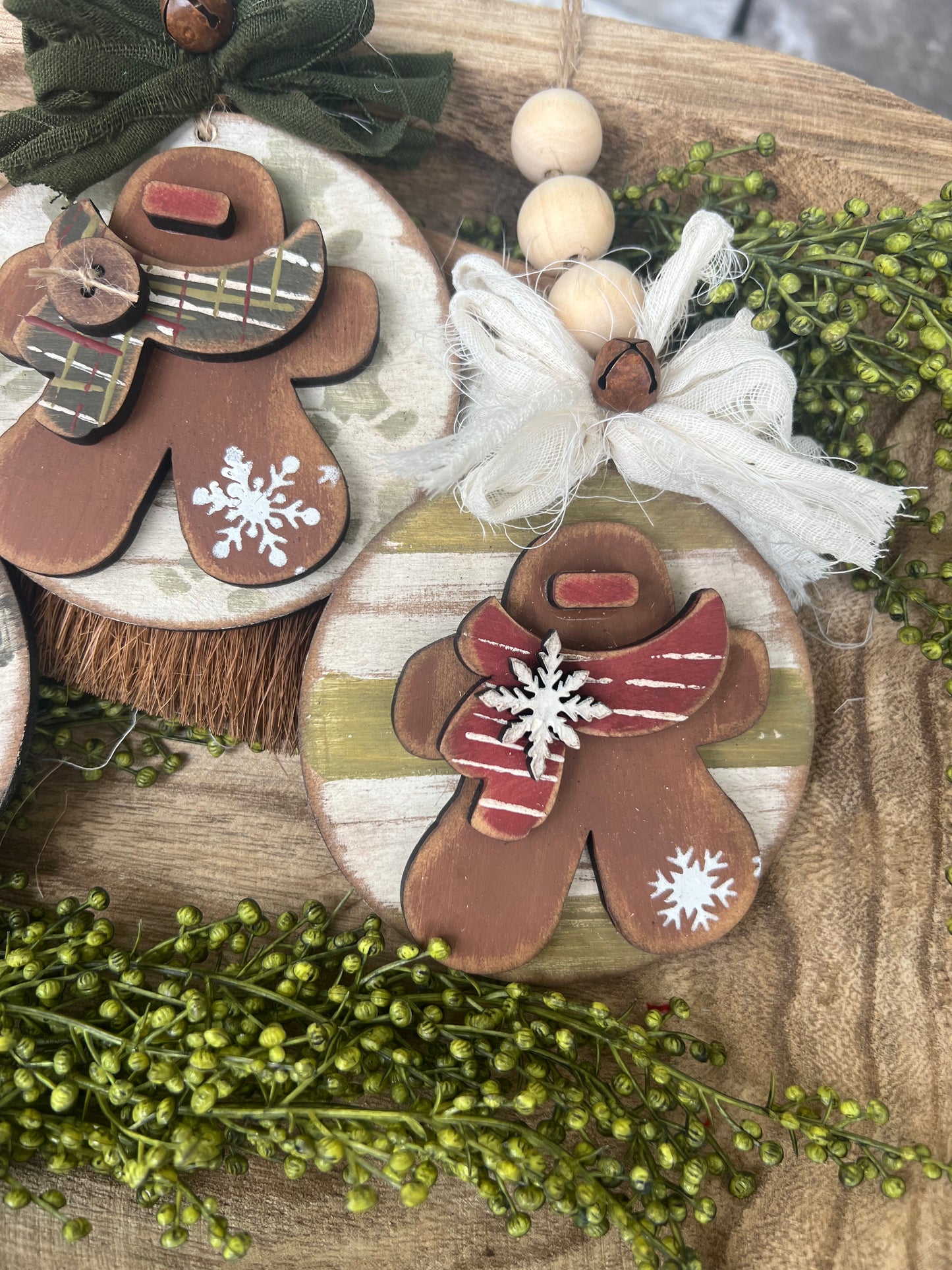 Gingie w/ Scarf Ornament Set (3 pieces) #325