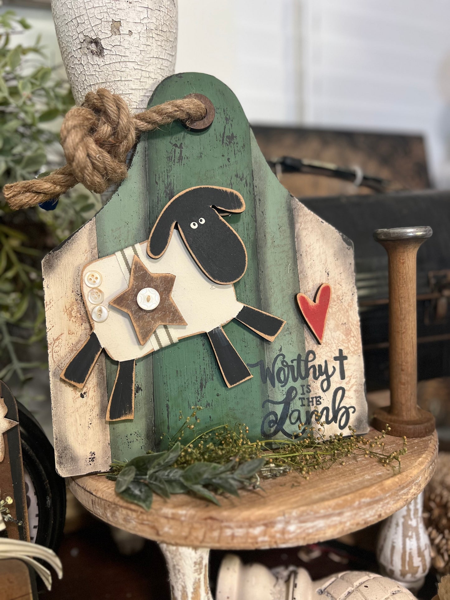 Wonky Sheep WITHOUT Cow Tag