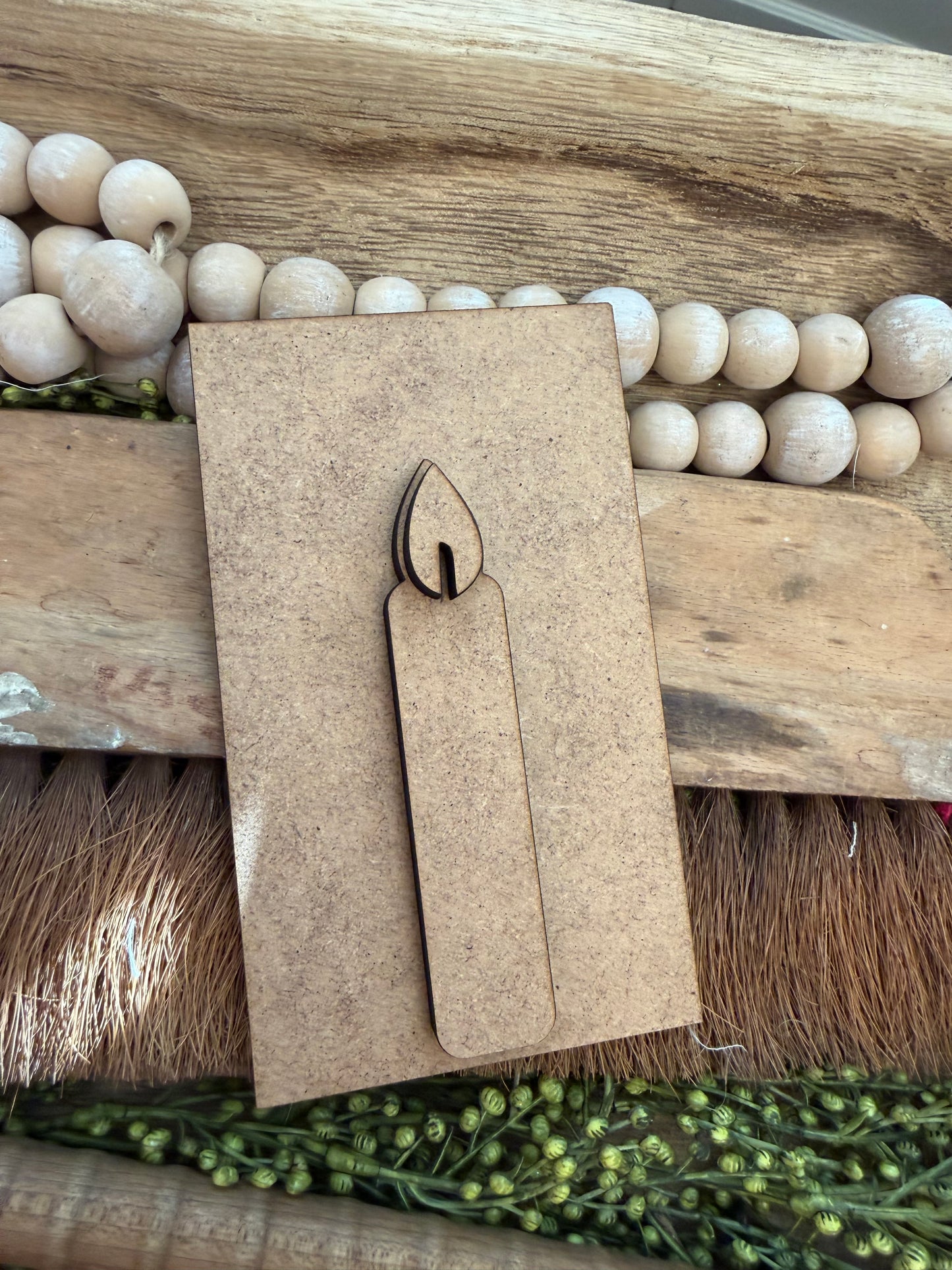 Tattered Taper Candle Insert (interchangeable large) #563