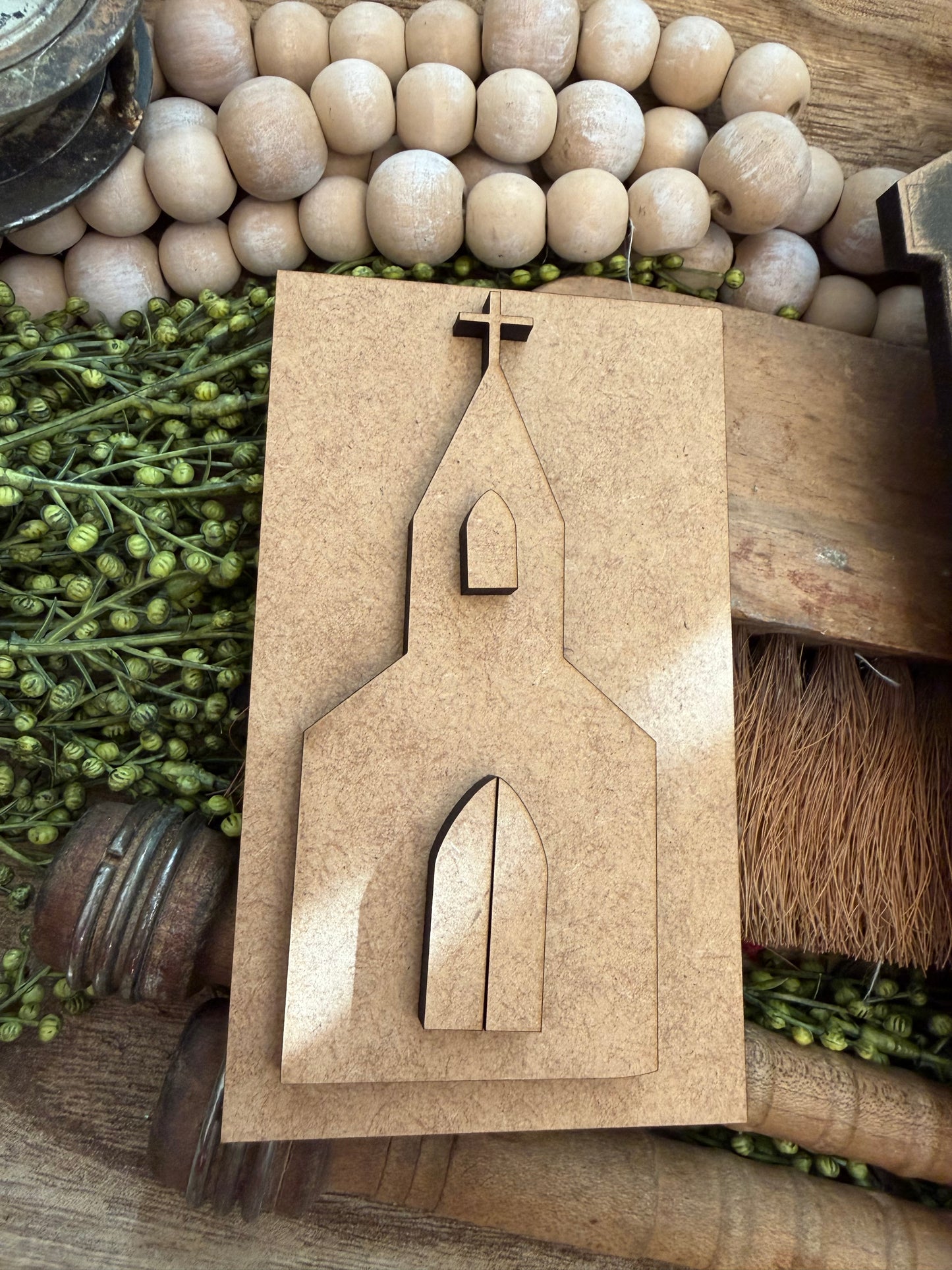 Tattered Lantern church Insert (Large Interchangeable) #551