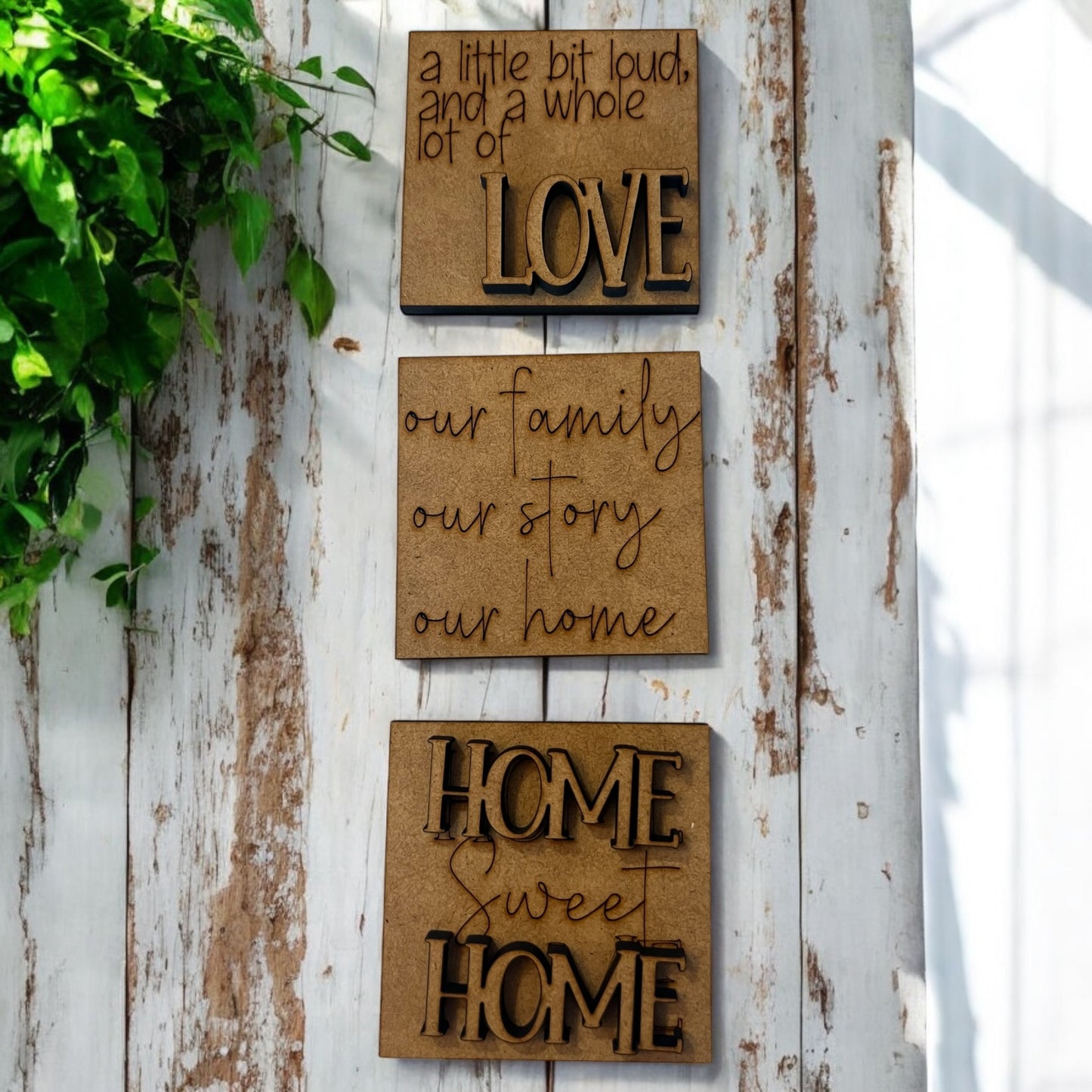 Interchangeable Ladder Inserts-Home Sweet Home