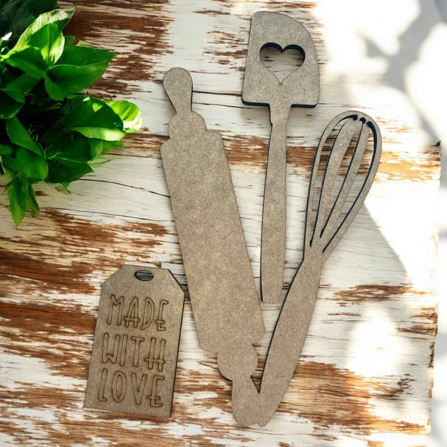 Kitchen tools Insert and Made with Love Tag