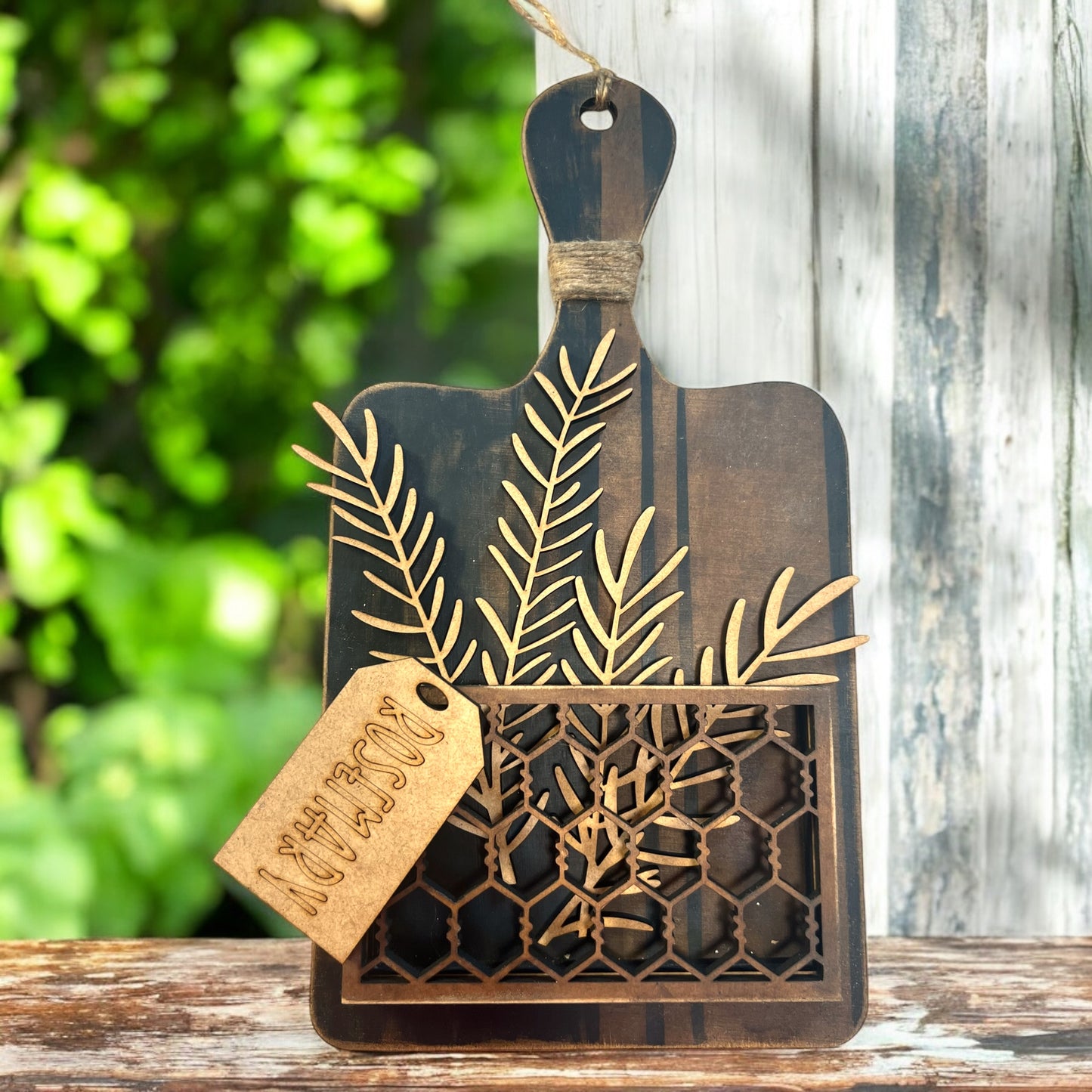 Rosemary Insert and Fresh Rosemary Tag
