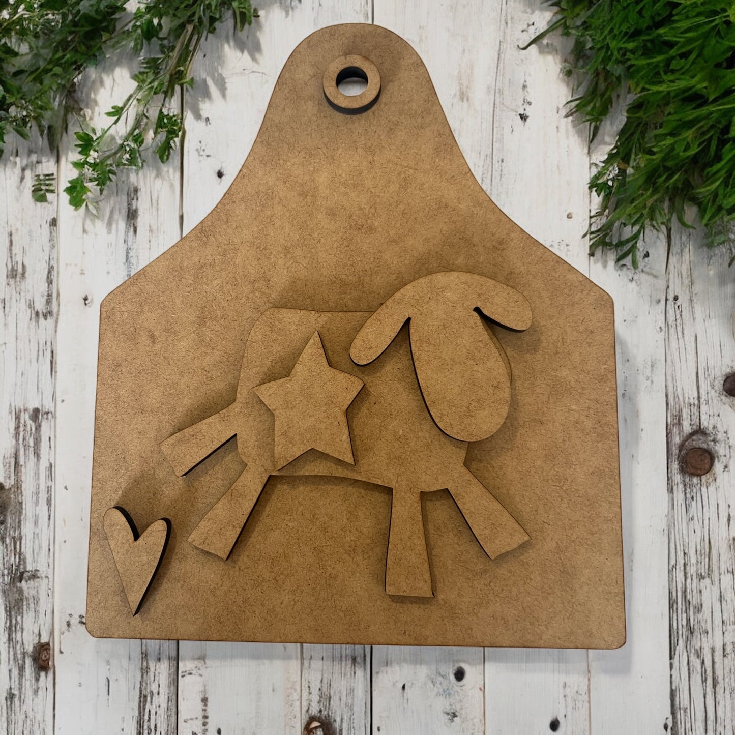 Wonky Sheep w/ Cow Tag