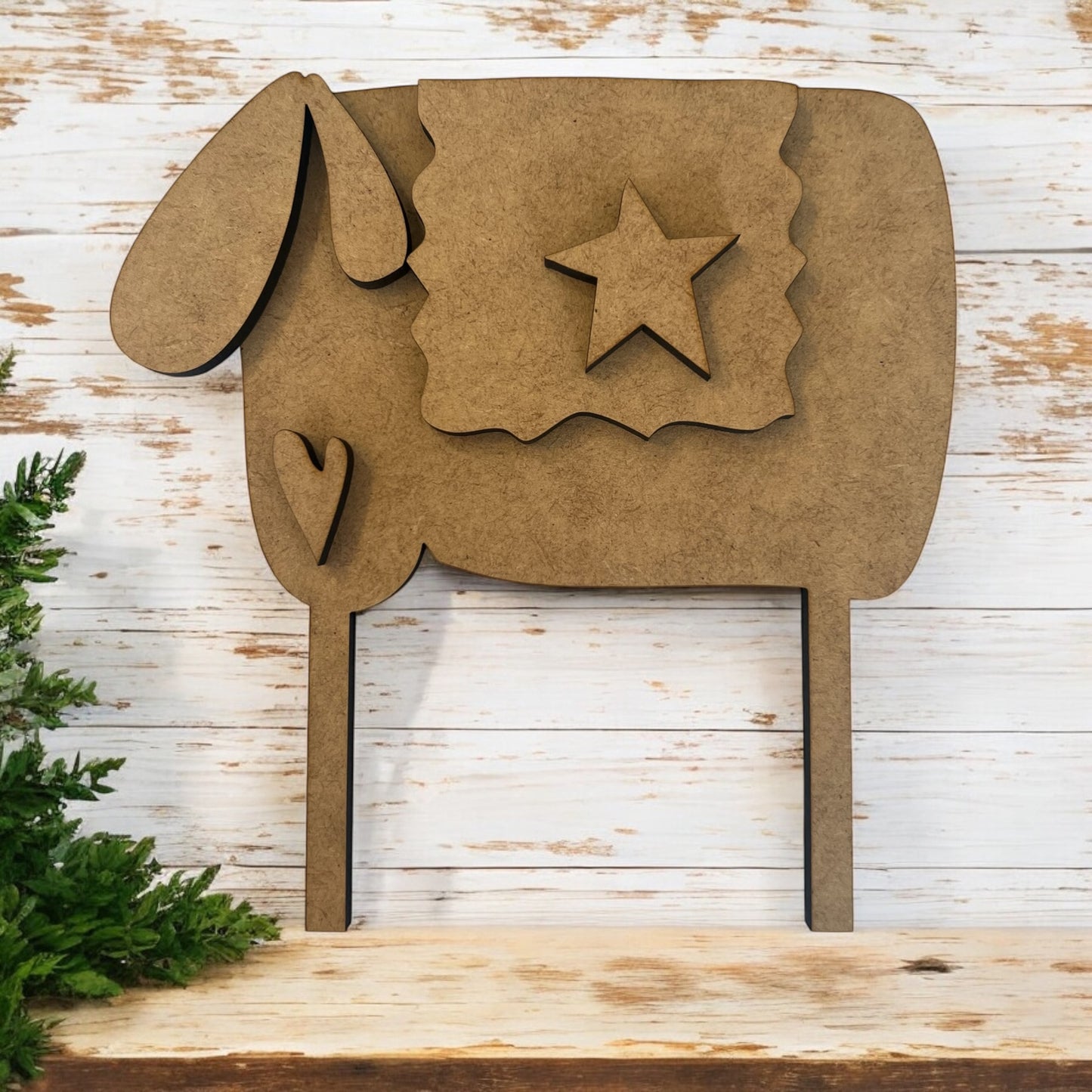 Primitive Sheep with Long Legs with Cow Tag