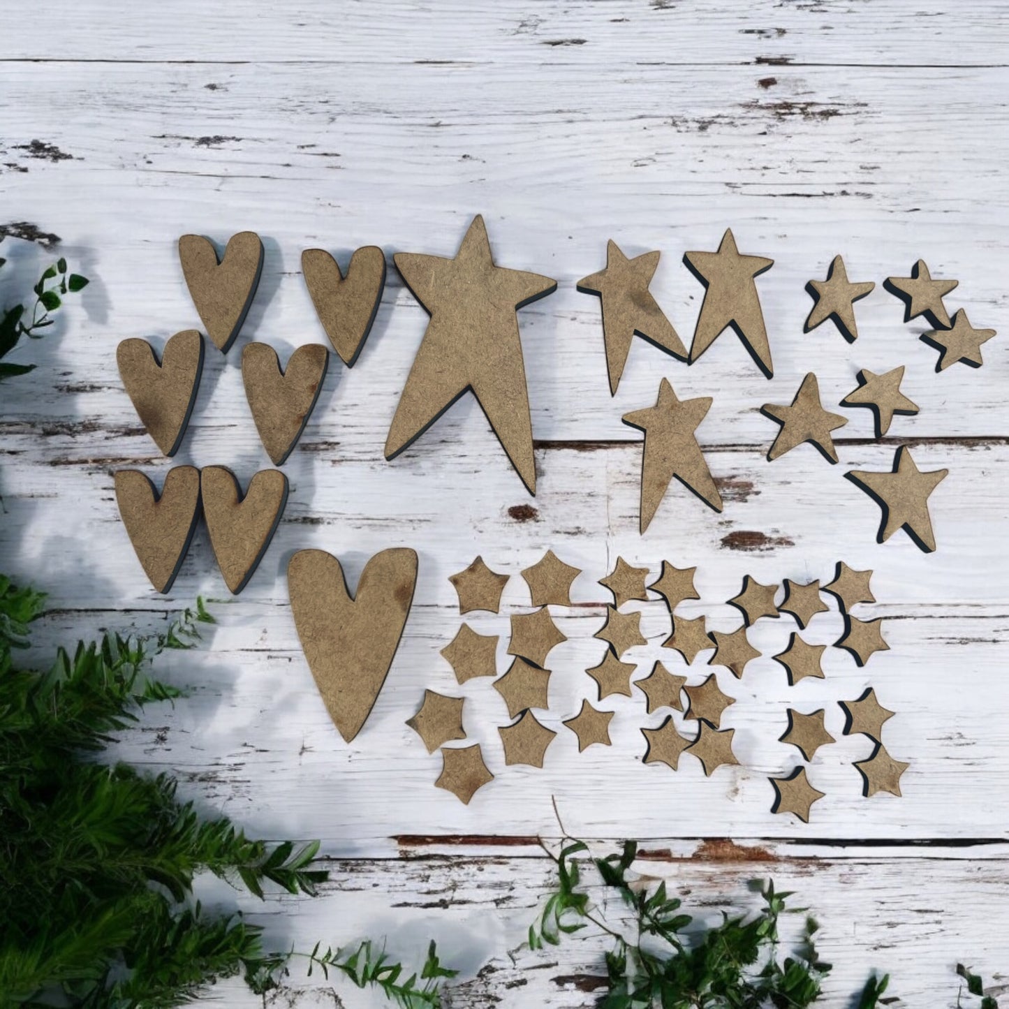 Hearts and Stars Embellishments