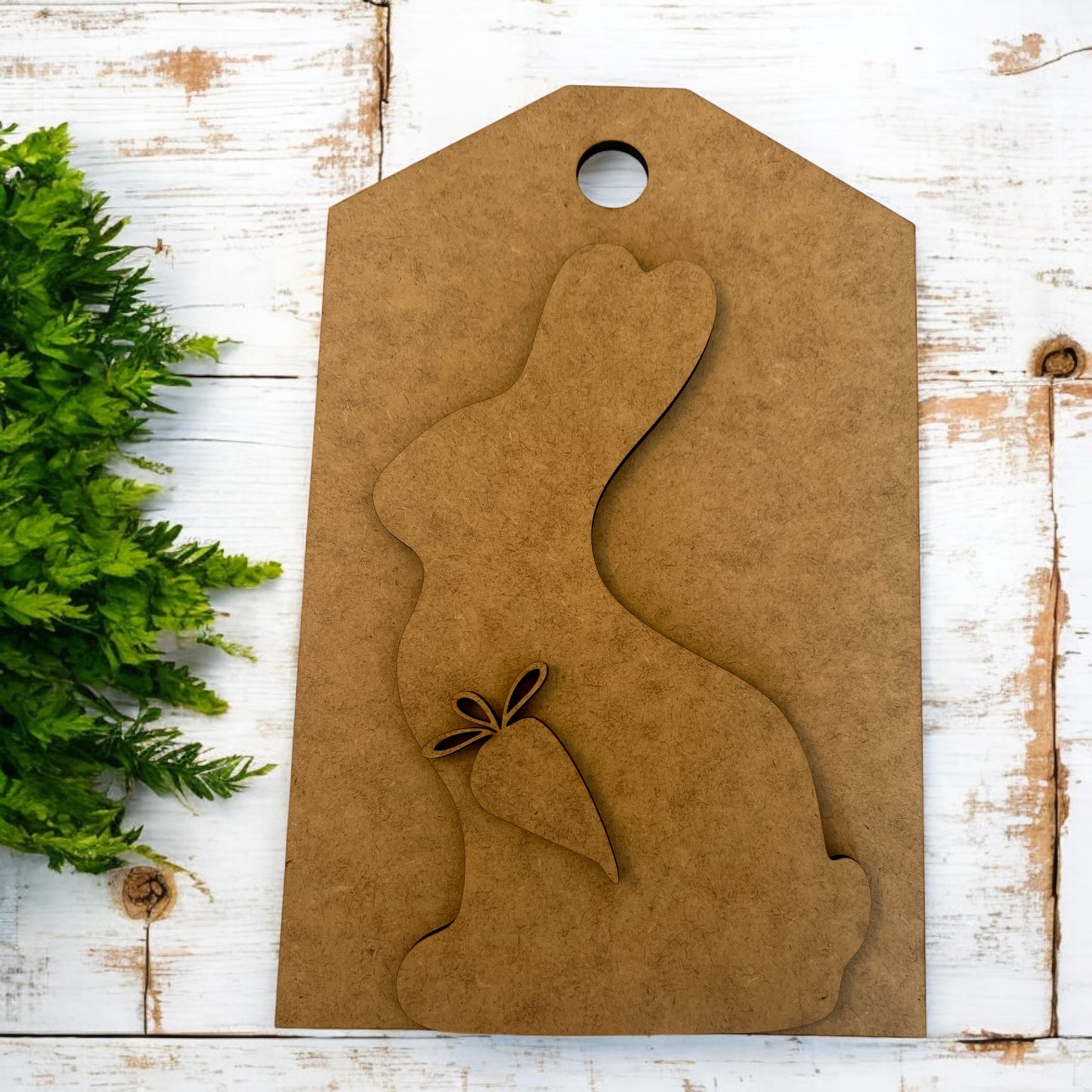 Chocolate Bunny W/ Tag-Large