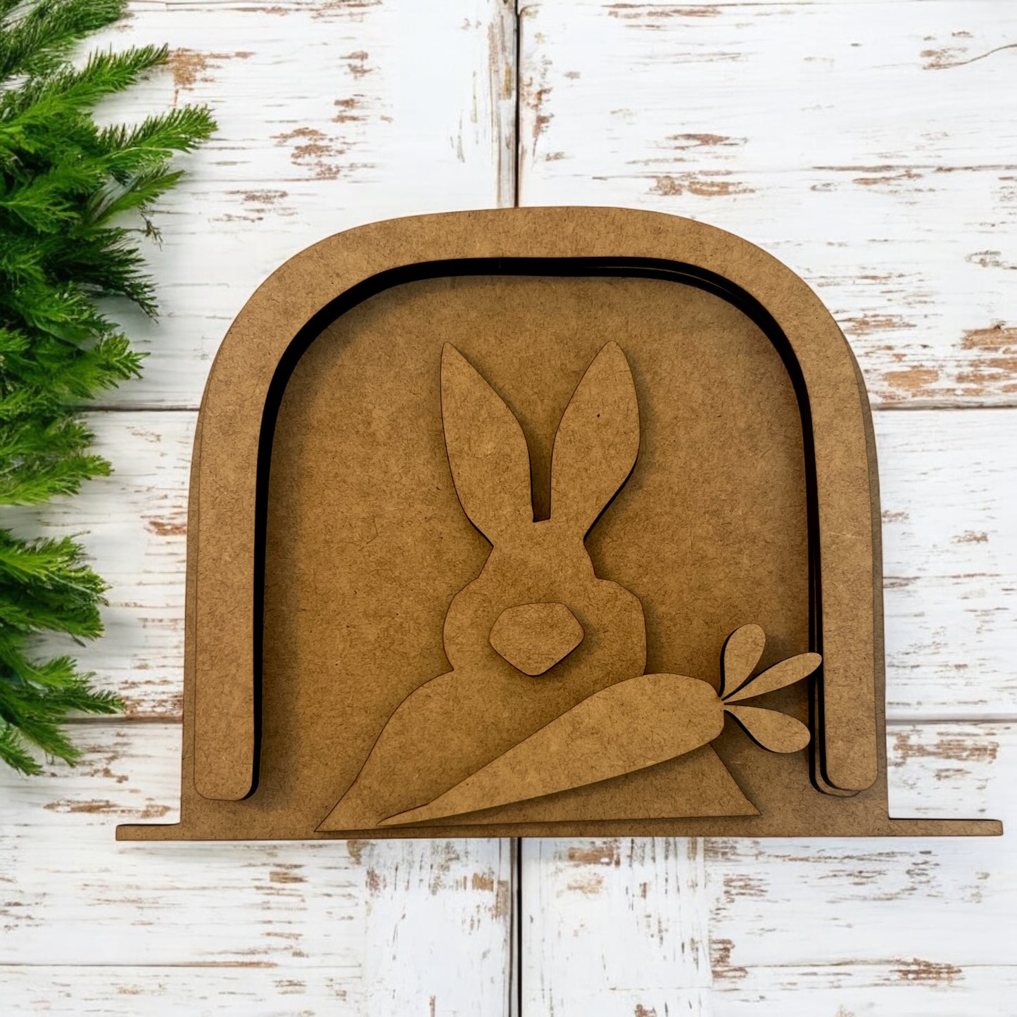 Bunny with Wonky Carrot and Frame