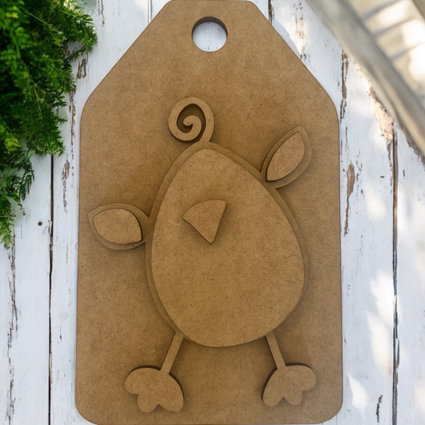 Spring Chick with Traditional Tag