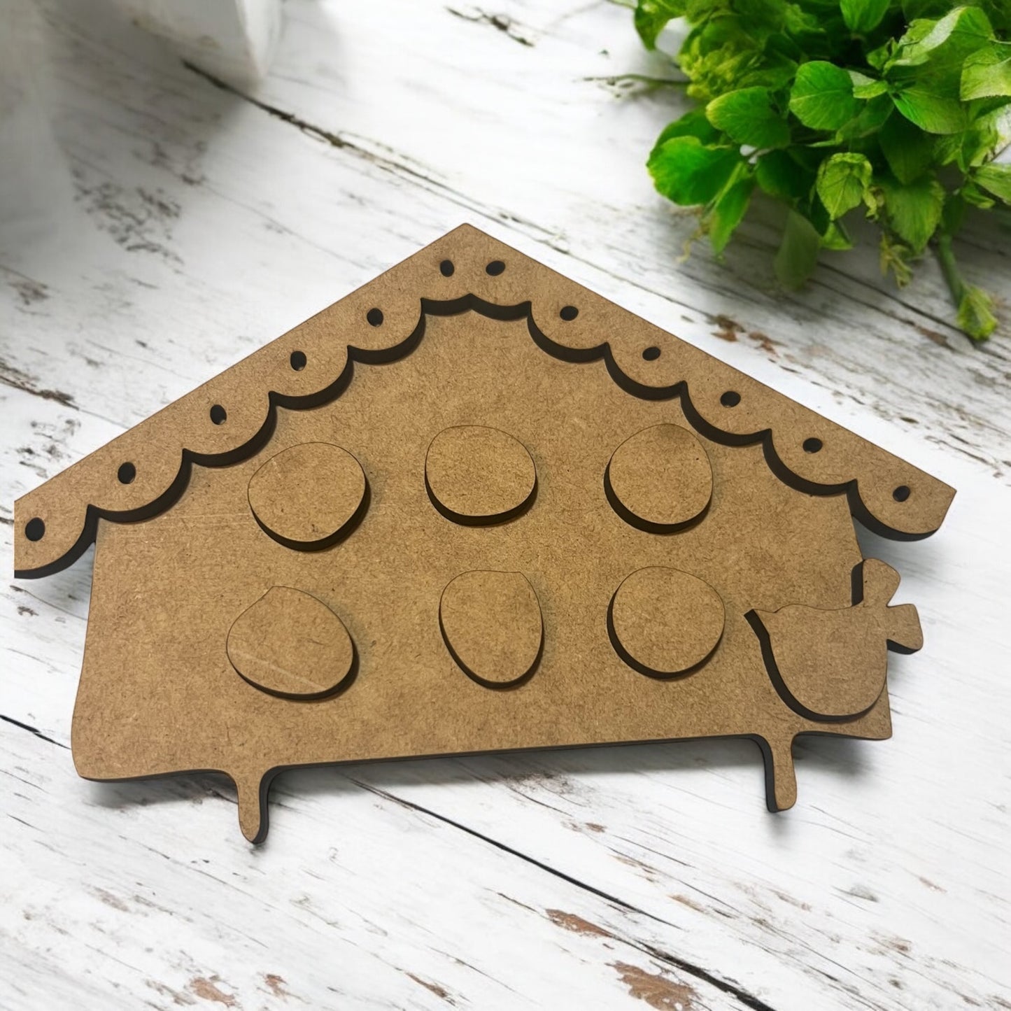 Small Whimsical Birdhouse WITH Pennant