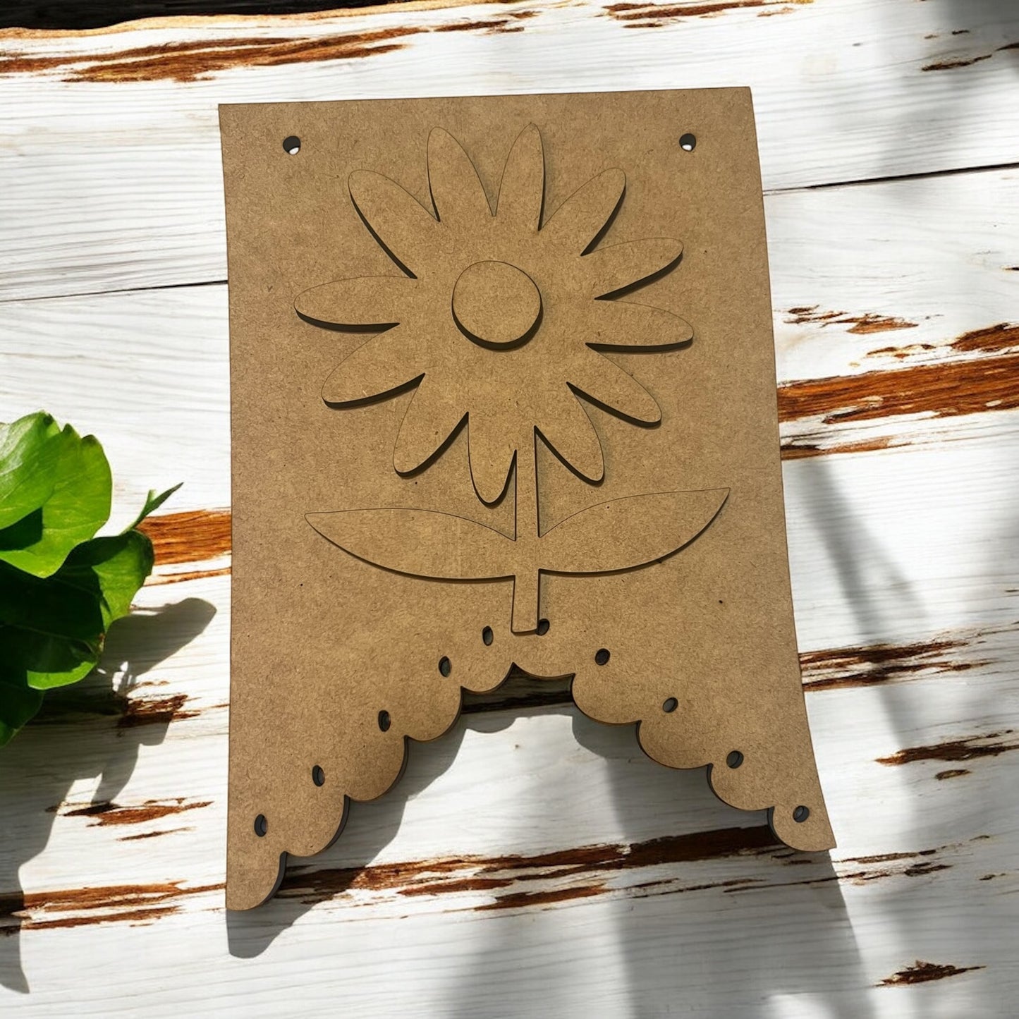 Whimsical Pennant WITH Flower