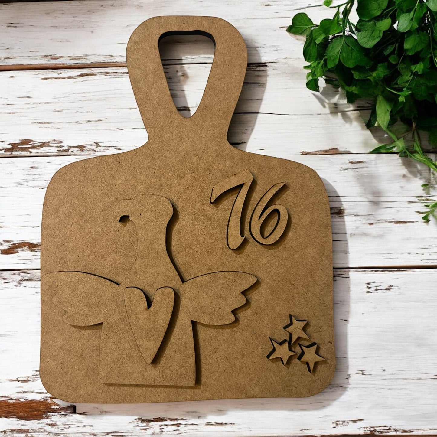 Flying 76 Eagle on Big Handle Bread Board