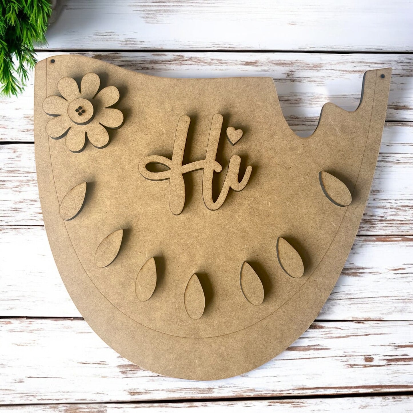 Primitive Country Watermelon "Hi" Hanger