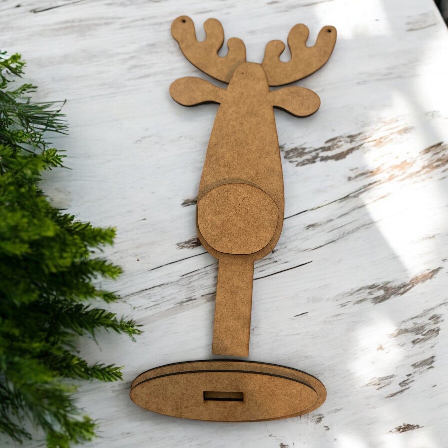 Wonky Reindeer or Moose on a Stand 9”