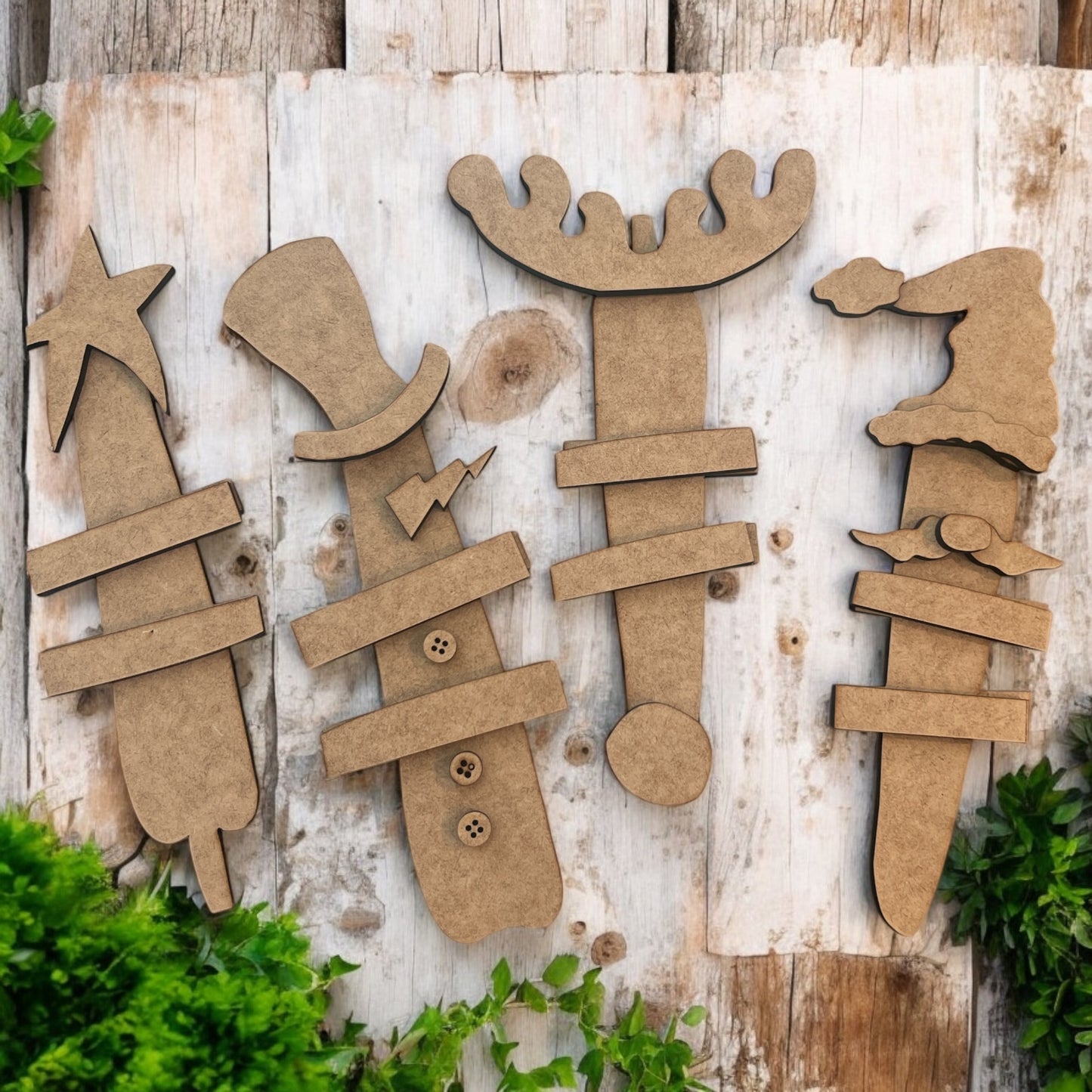 Wonky Jumbled Christmas DIY Party Pack 4-pack-9.5”)