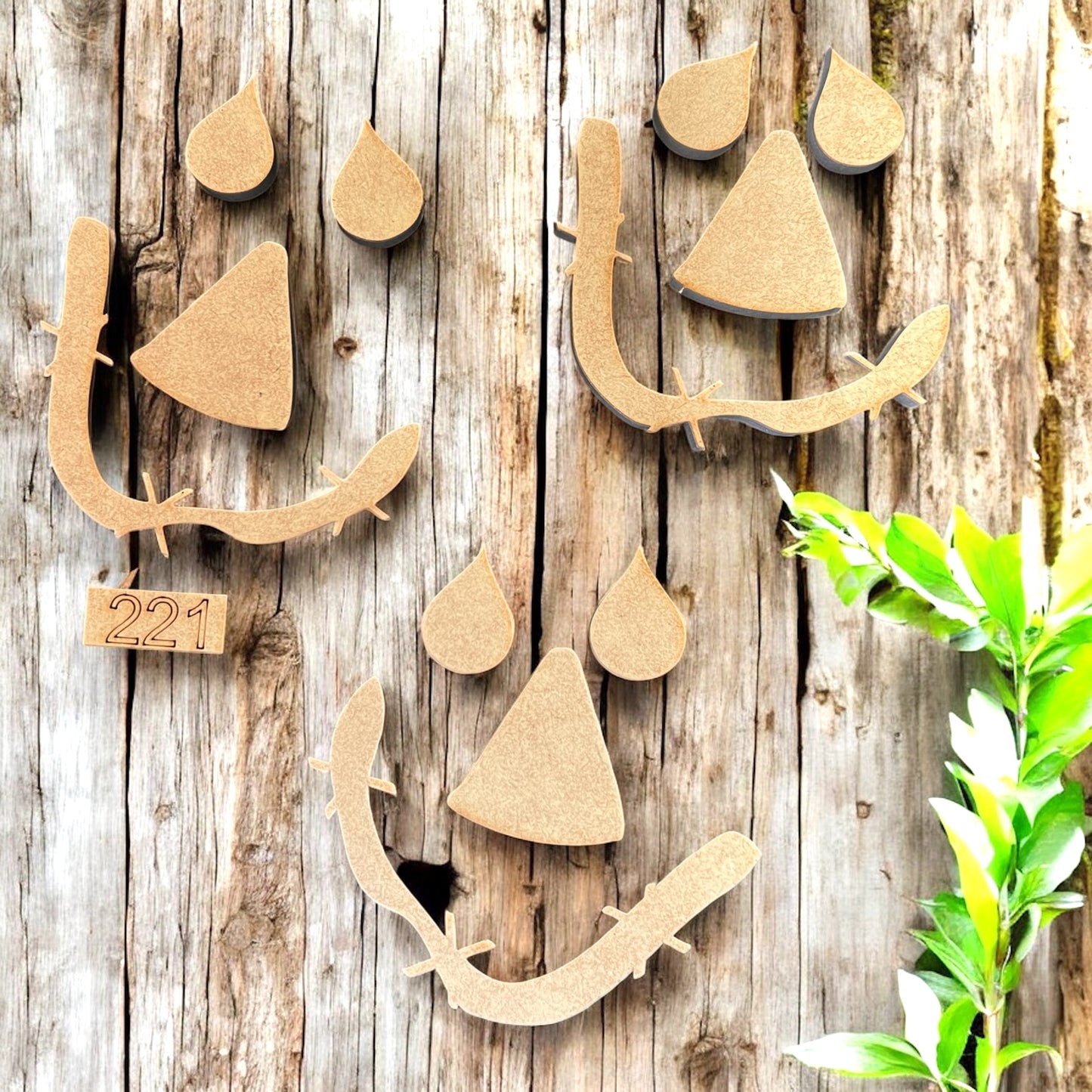 Scarecrow Faces Embellishment Kit- A #221