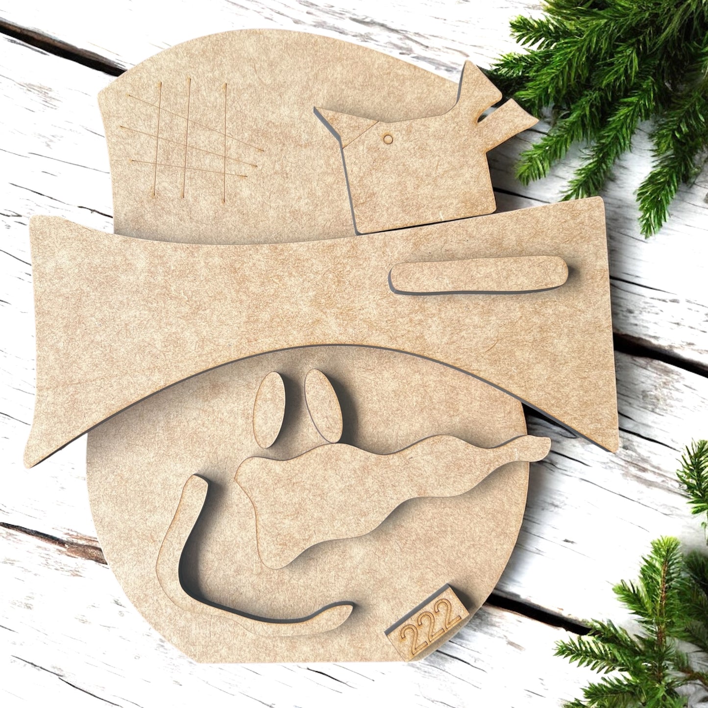 Wonky Snowman with Wonky Nose DIY Kit #222