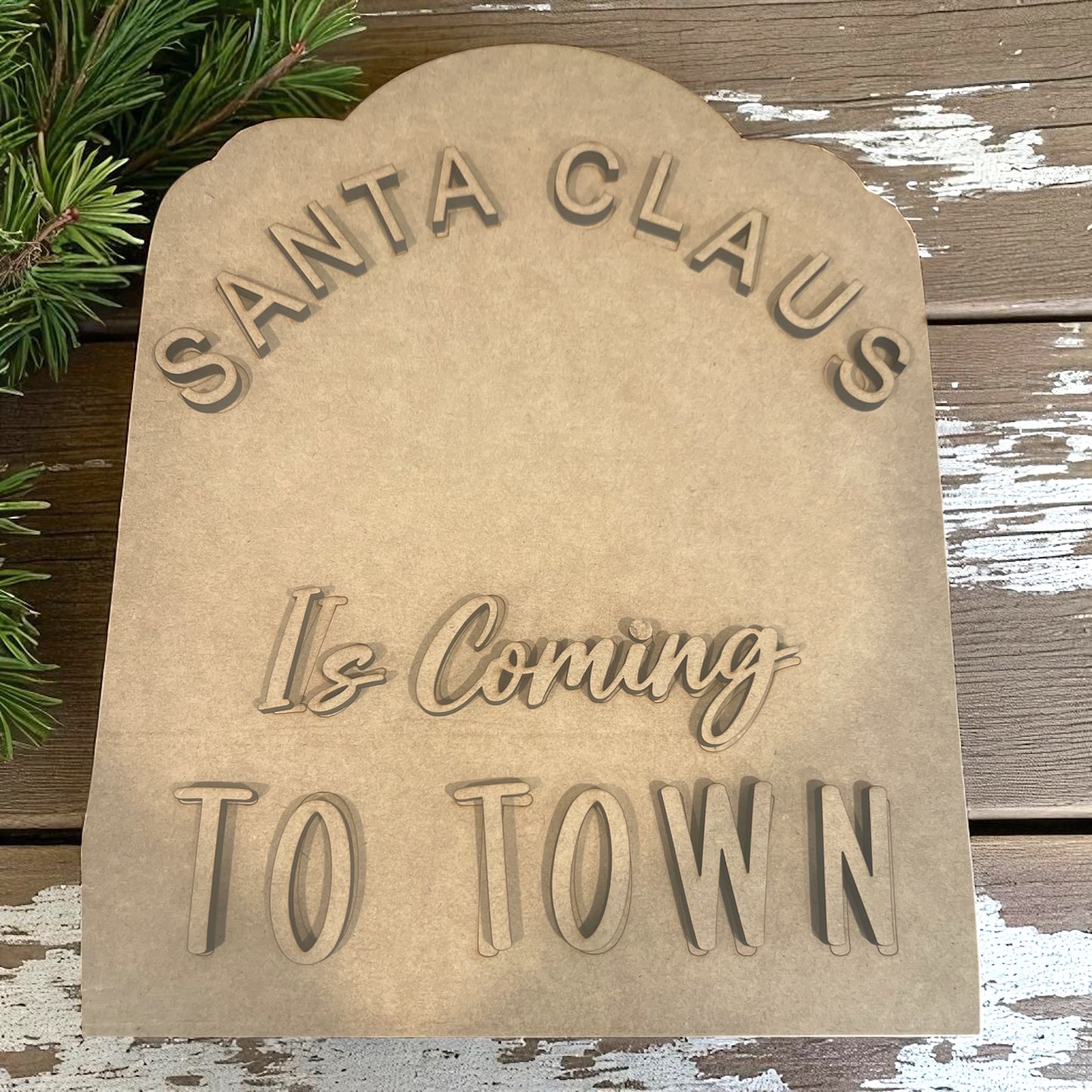 Santa Claus is Coming to Town DIY Shelf Sitter/Hanger #282