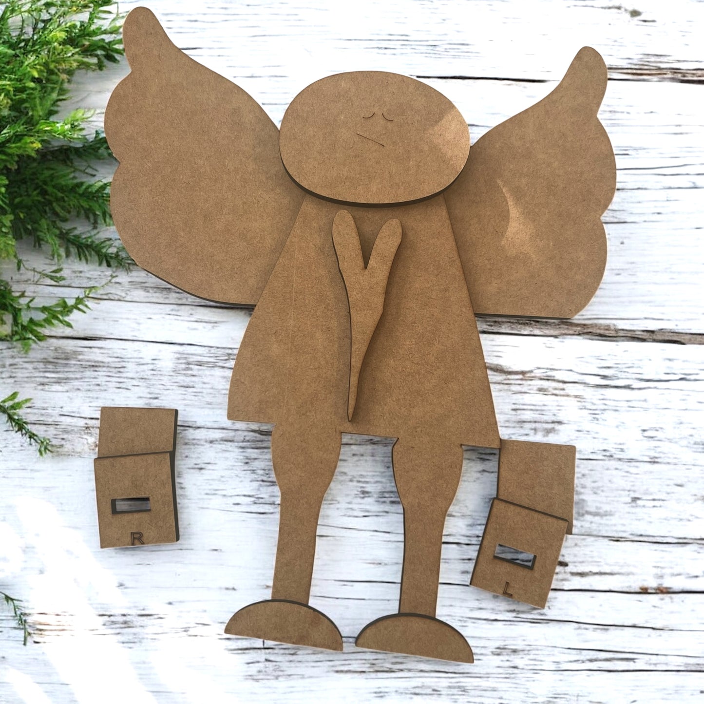 Wonky Rustic Triangle Angel Character #303