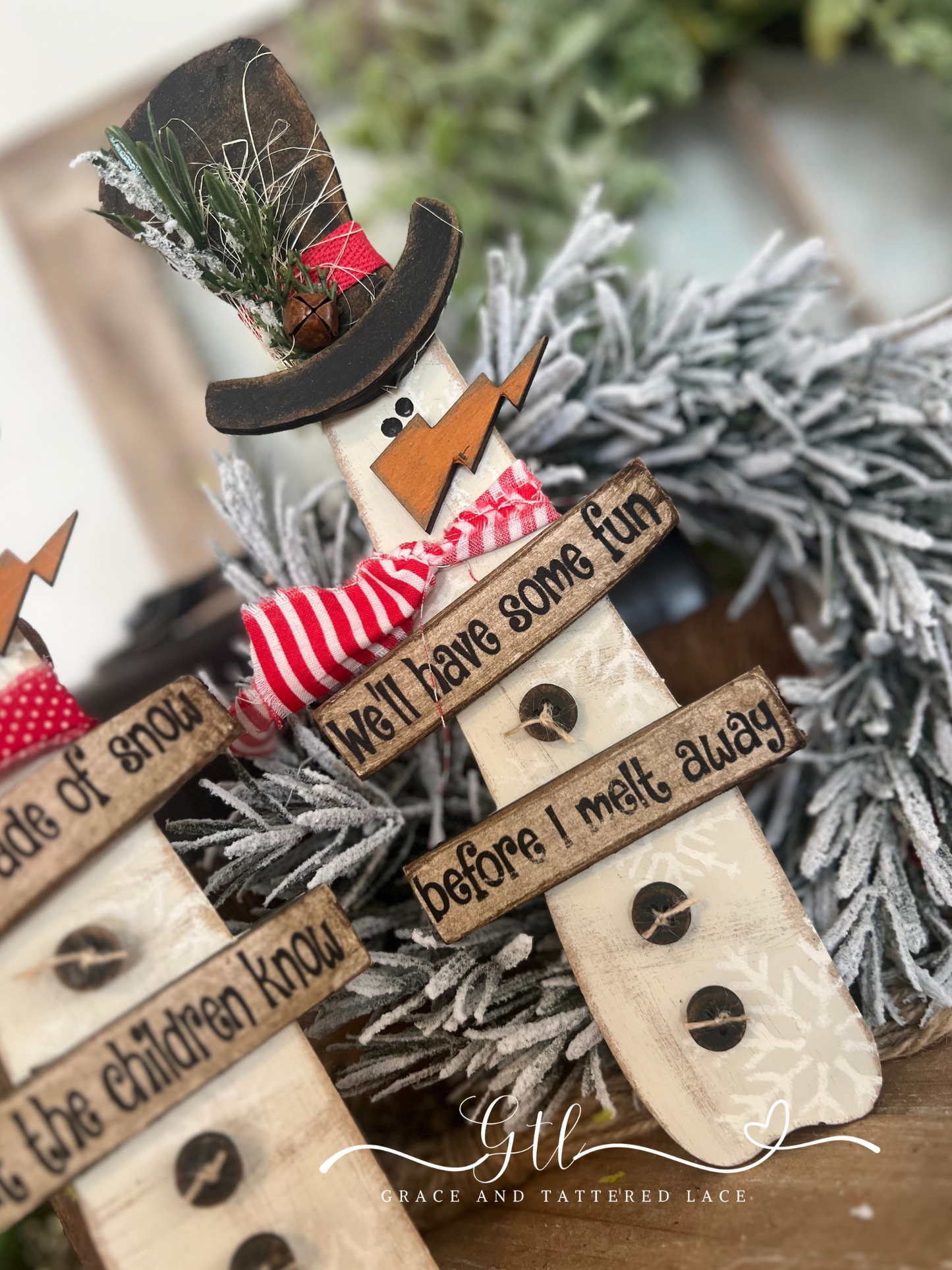 Wonky Snowman (2 pack-small) #248