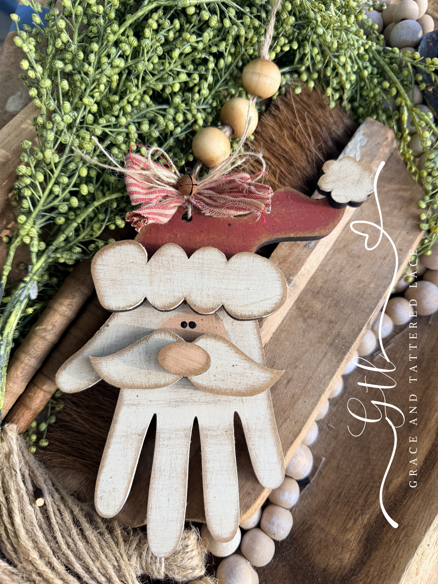 Santa Handprint DIY Ornament Kit 684