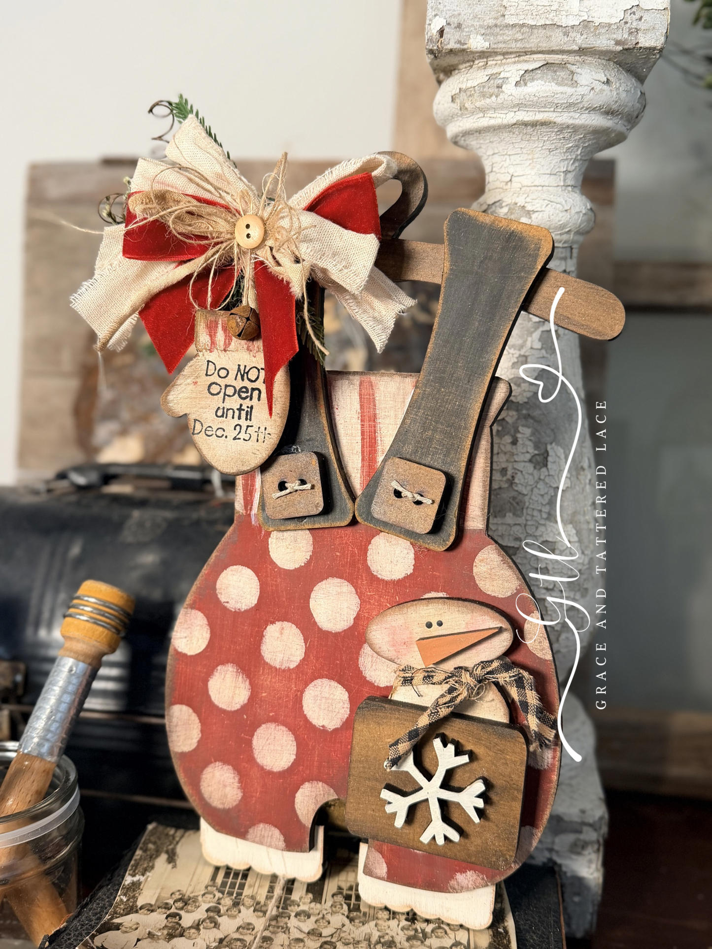 Wonky Santa Snowman Overalls 647