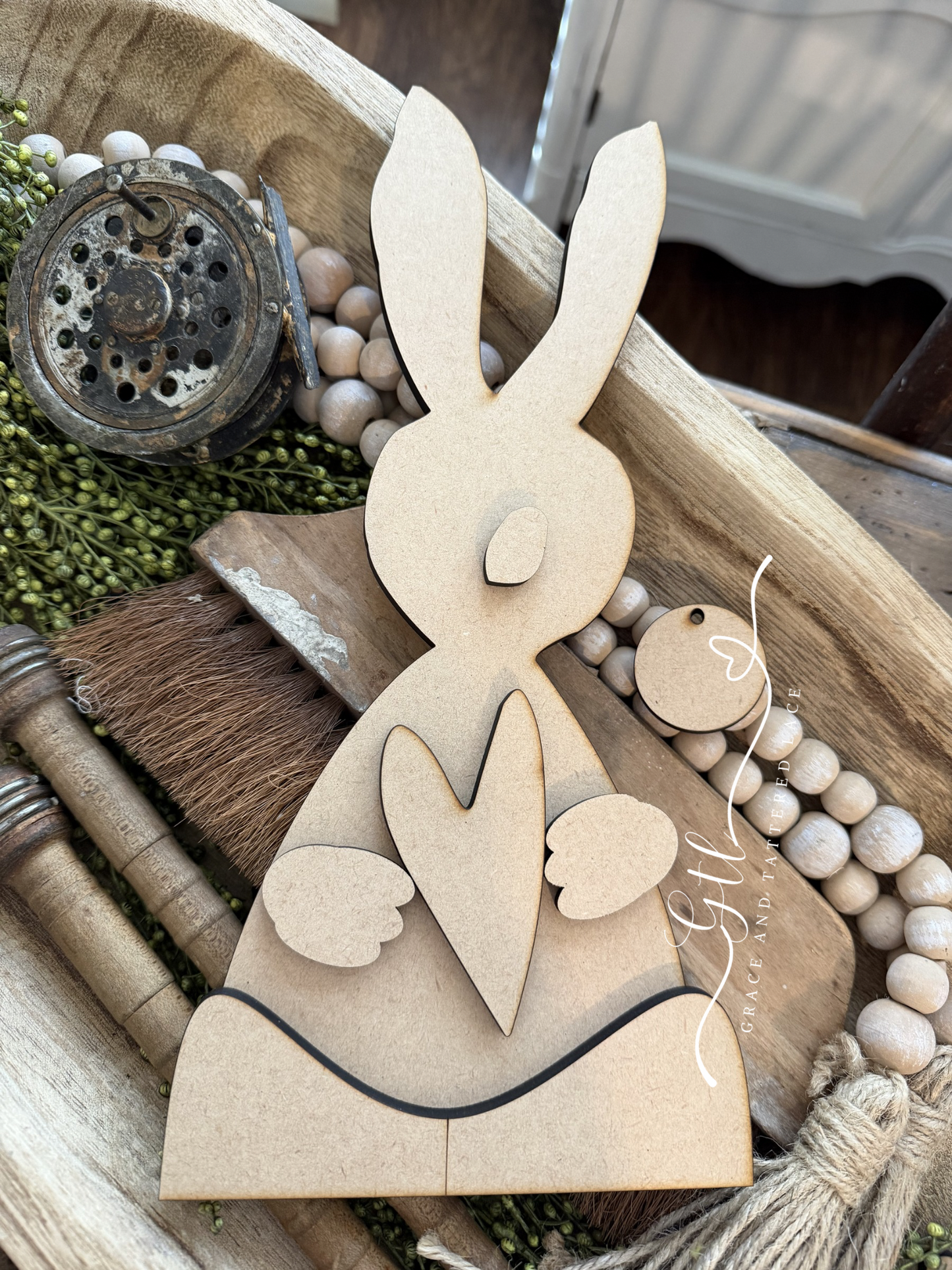 Wonky Nerdy Bunny with Heart #501