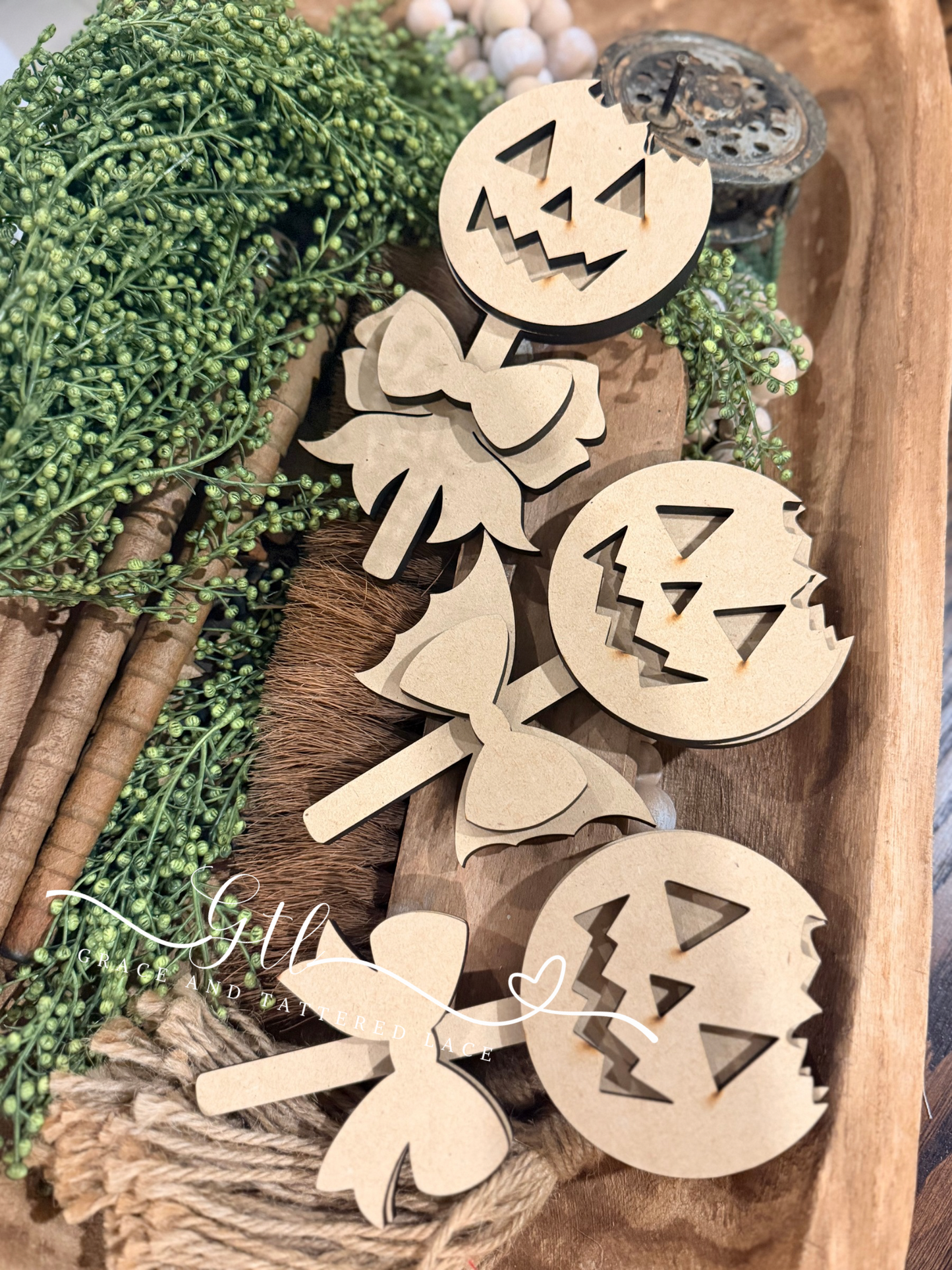Wonky Pumpkin Lollipop Trio DIY Kit 732