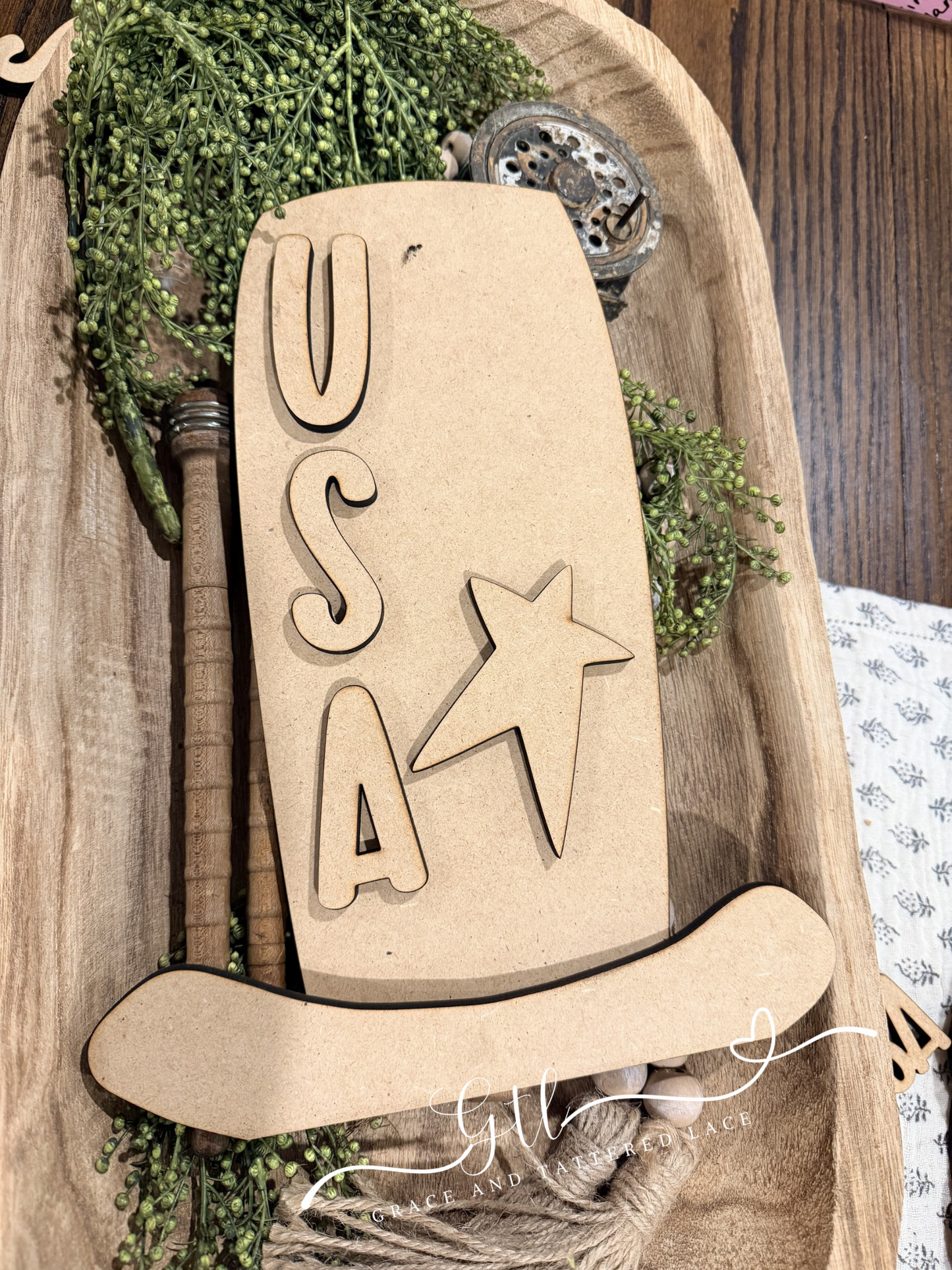 Wonky Rustic Uncle Sam USA Hat #583