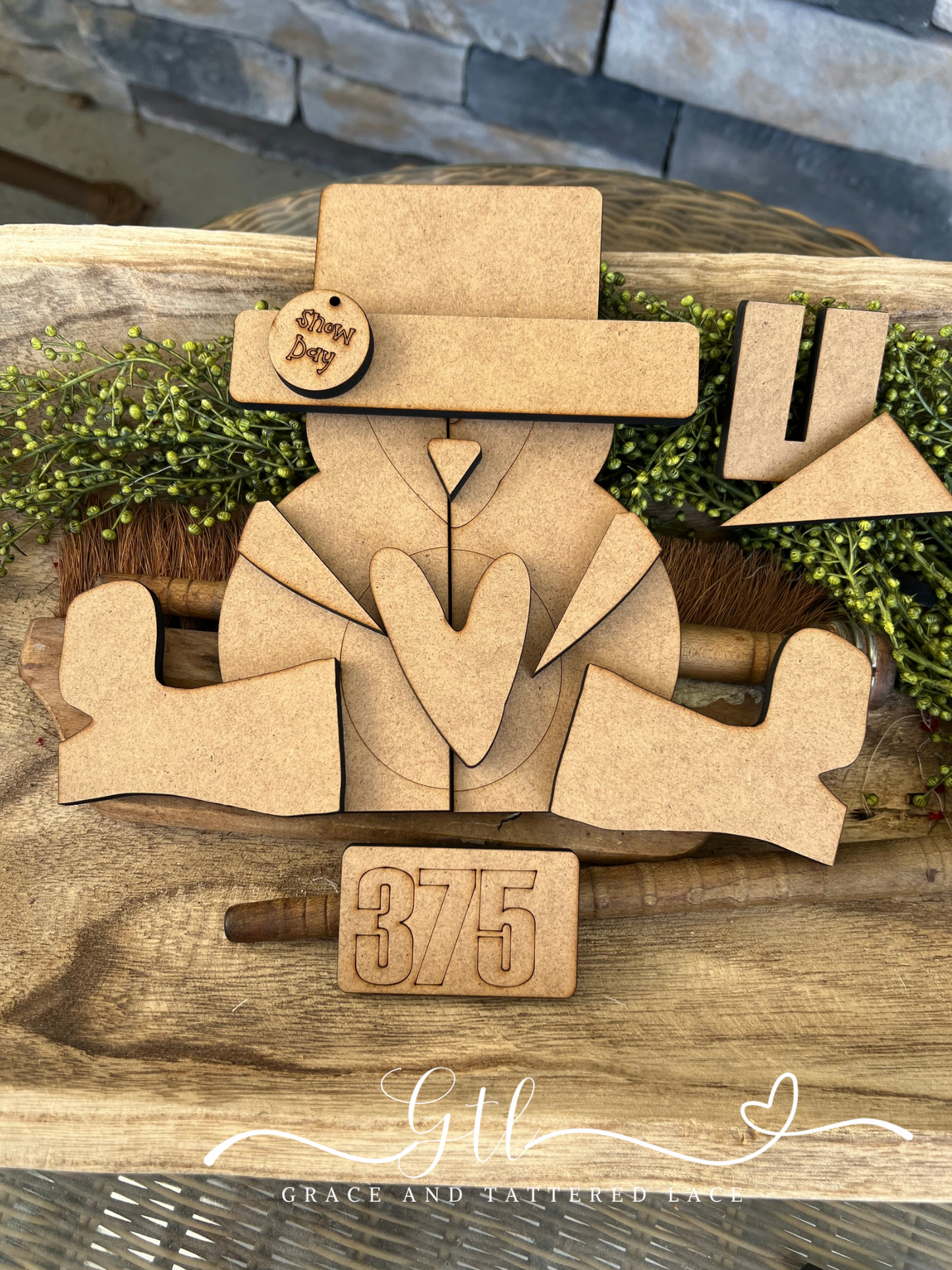 Rustic Wonky Penguin #375