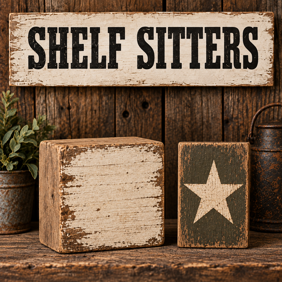 Shelf Sitters rustic collection image