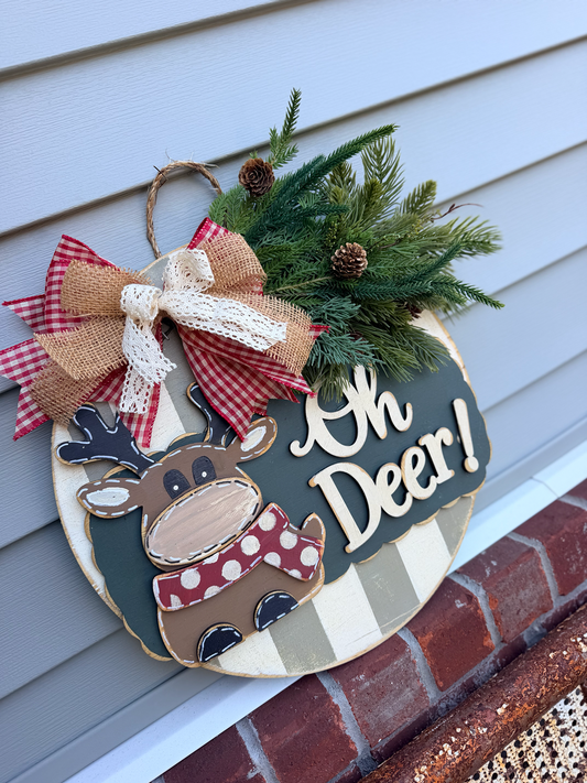 Oh Deer Door Hanger DIY Wood Kit 797