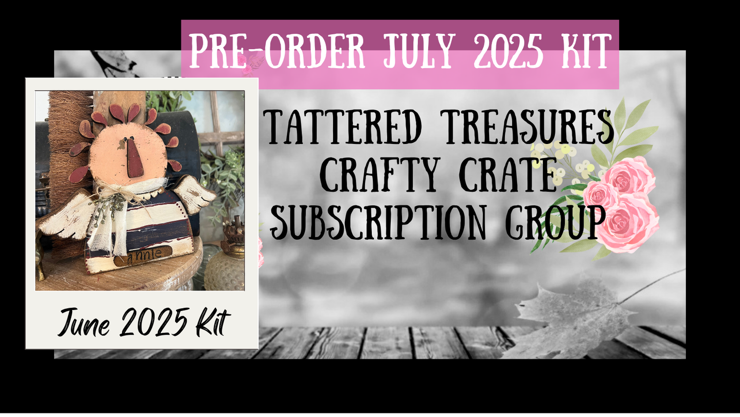 Original Tattered Treasures Crafty Crate Monthly Subscription
