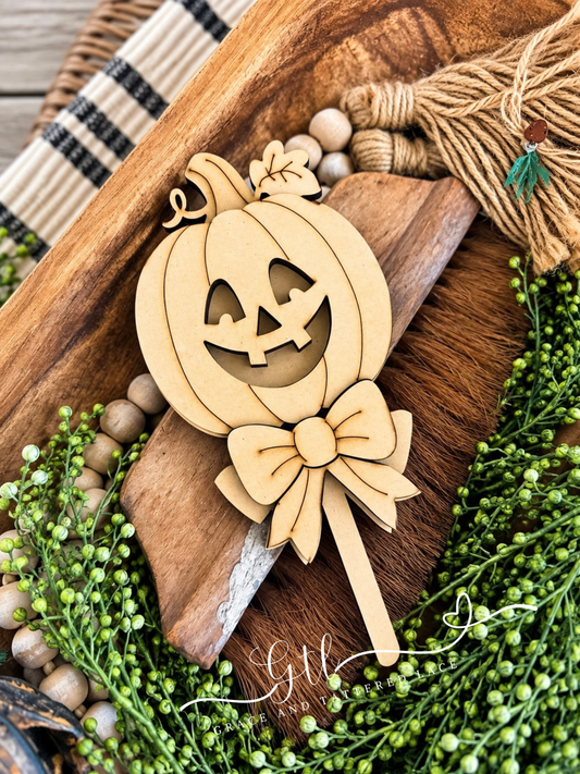 Wonky Jack-o-lantern Lollipop 761