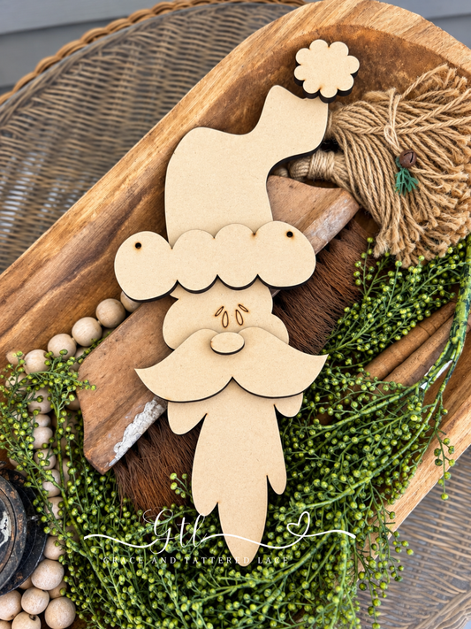 Wonky Old Saint Nick DIY Wood Kit 767