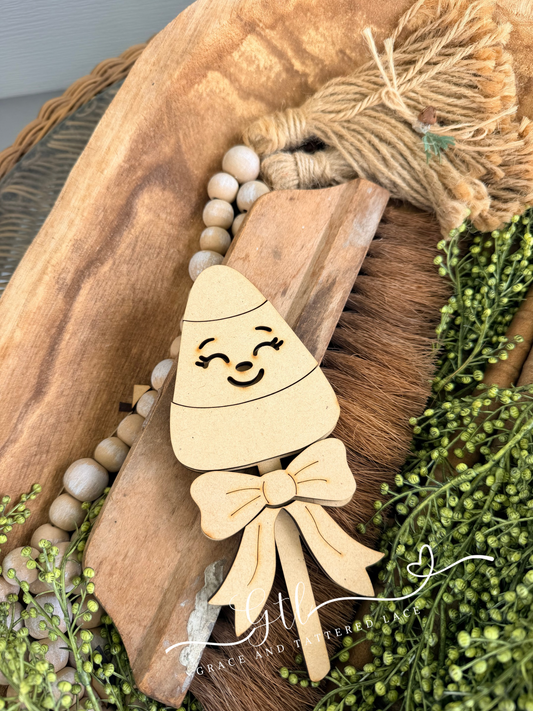 Wonky Happy Candy Corn Lollipop 762