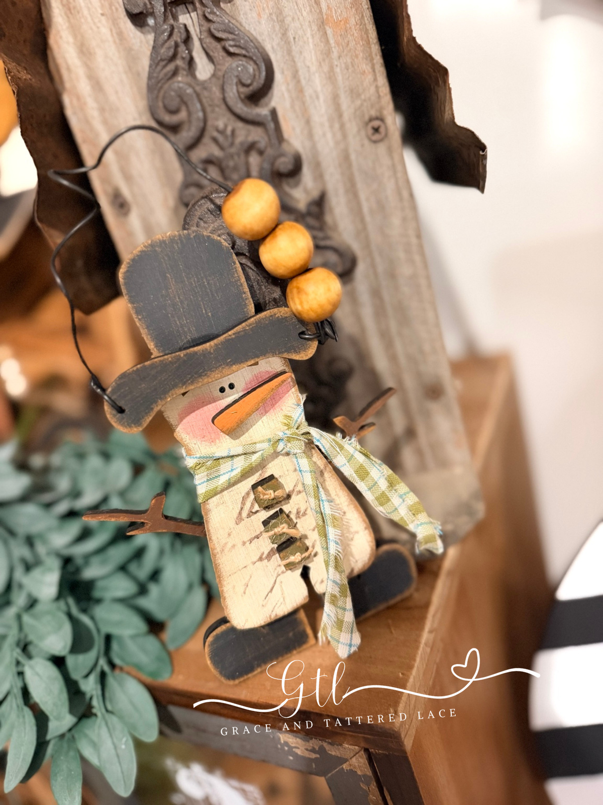 Wonky Top Hat Snowman Ornament DIY Kit 786