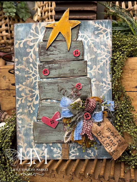 Chunky Scrap Wood Christmas Tree (#207)