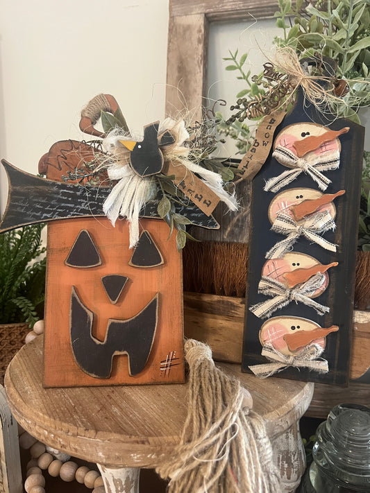 Live Craft Along 3 Pack (Snowmen and 2 pumpkins)