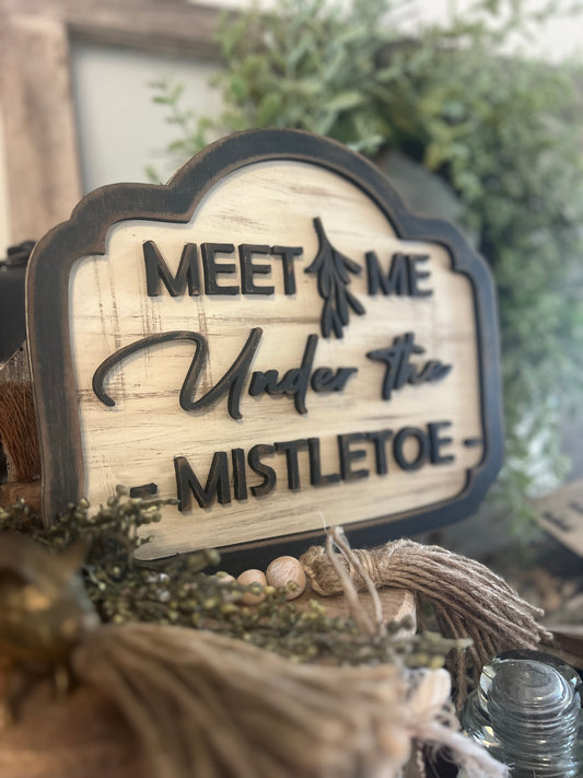 Meet Me Under the Mistletoe DIY Shelf Sitter #283