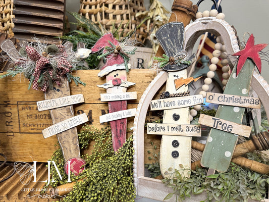 Wonky Jumbled Christmas DIY Party Pack 4-pack-9.5”)