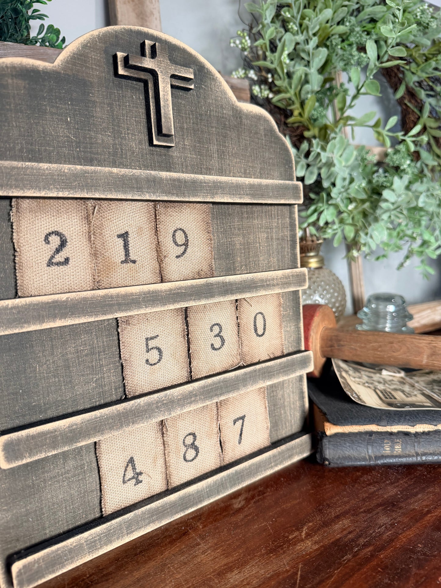 Rustic Vintage Church Hymnal Sign DIY Kit #599