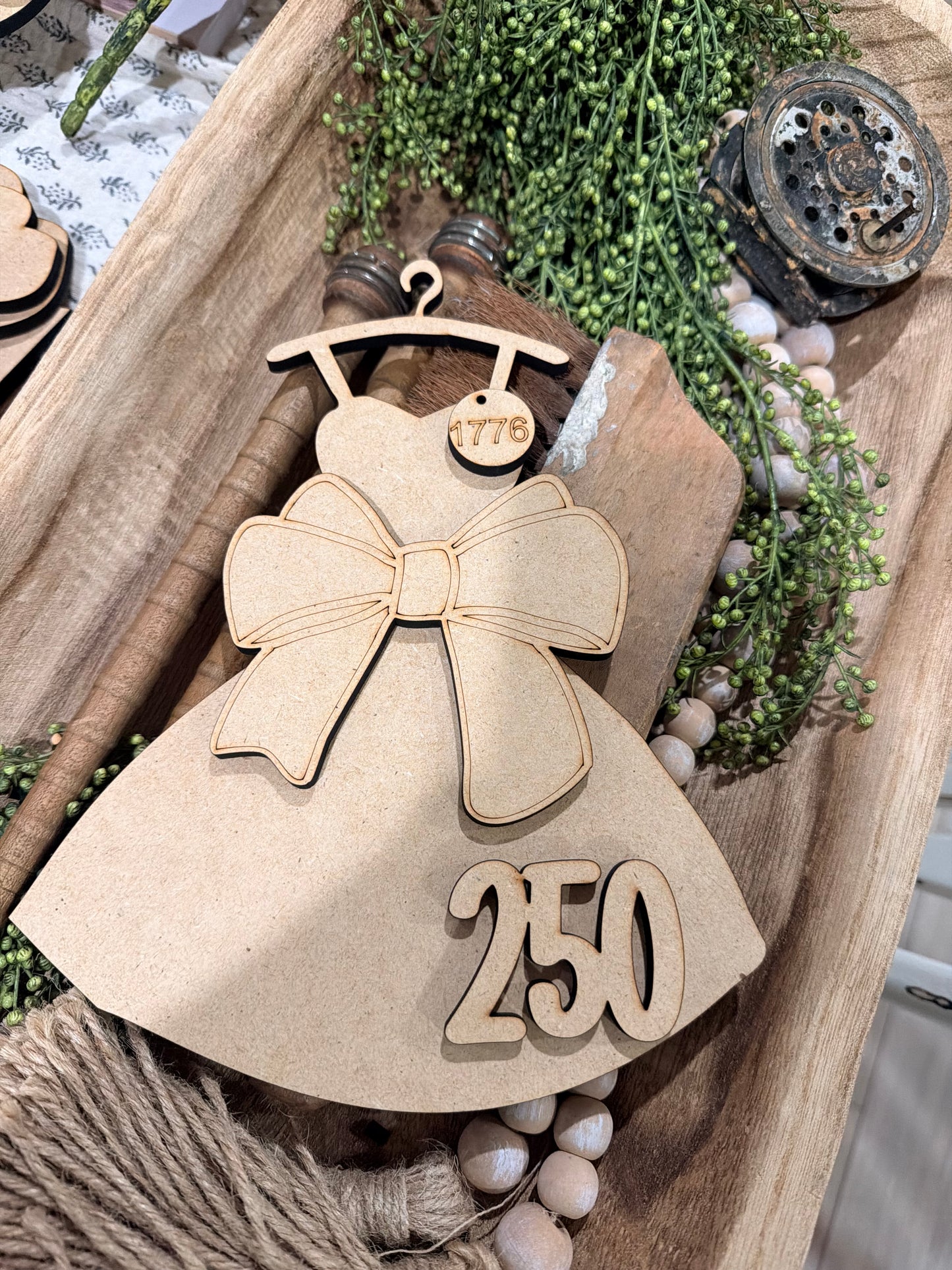 Wonky Rustic USA Dress with Hanger 605