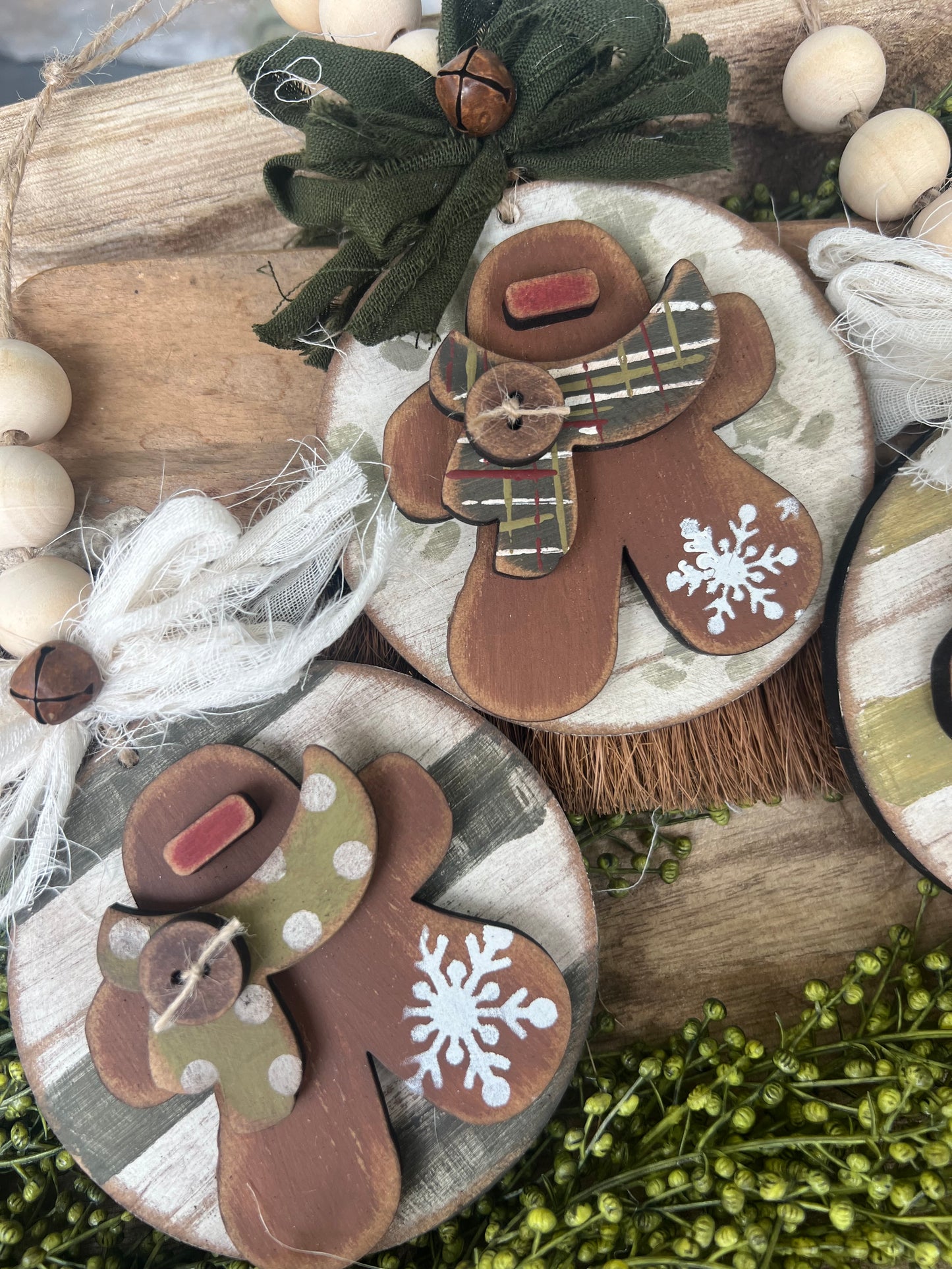 Gingie w/ Scarf Ornament Set (3 pieces) #325